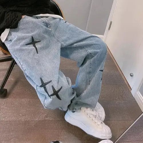 VIBE Casual Loose Streetwear Cross Jeans Pants Trousers y2k Size US 32 / EU 48 - 1 Thumbnail