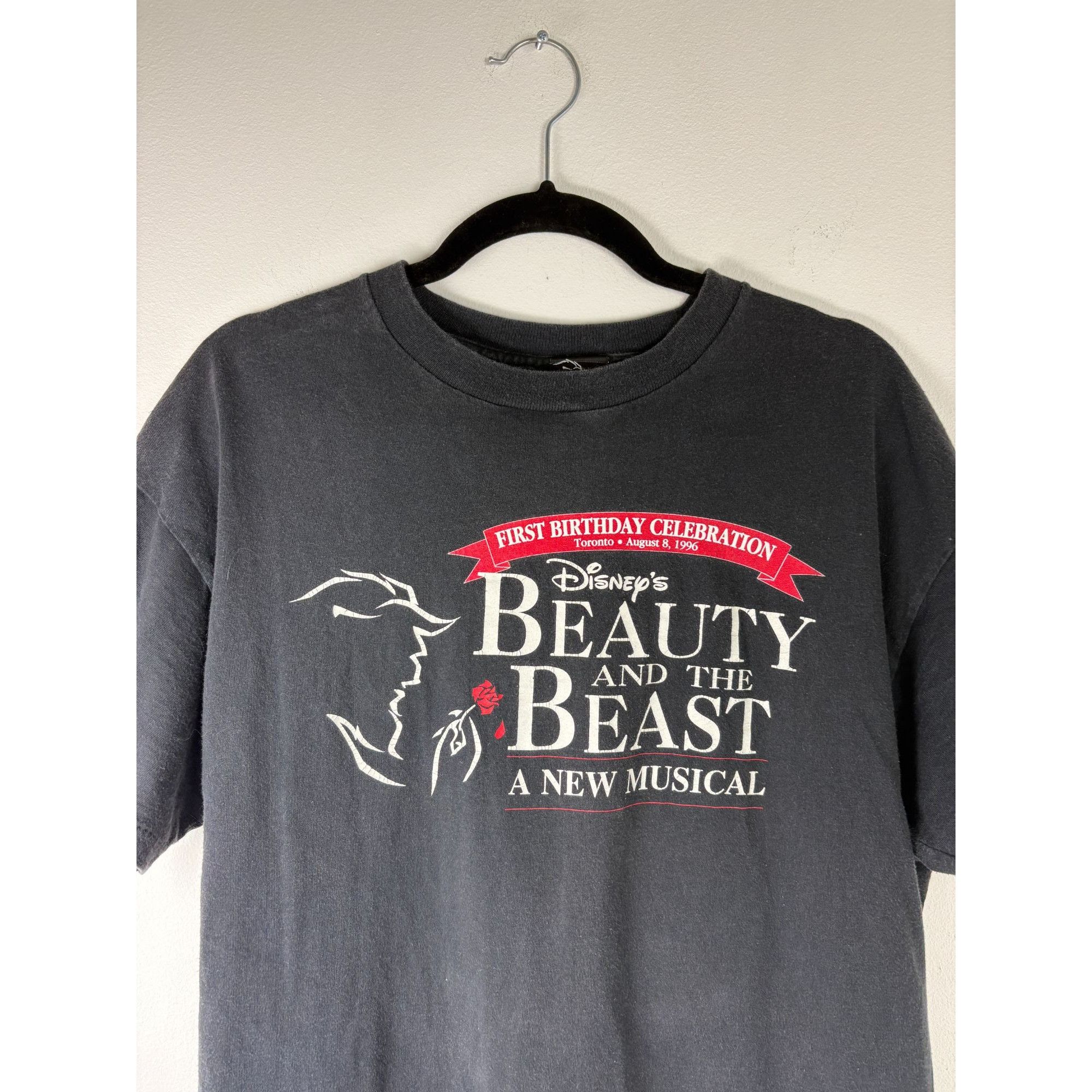 Disney Vintage 90s Beauty and the Beast Musical Disney T Size L / US 10 / IT 46 - 2 Thumbnail