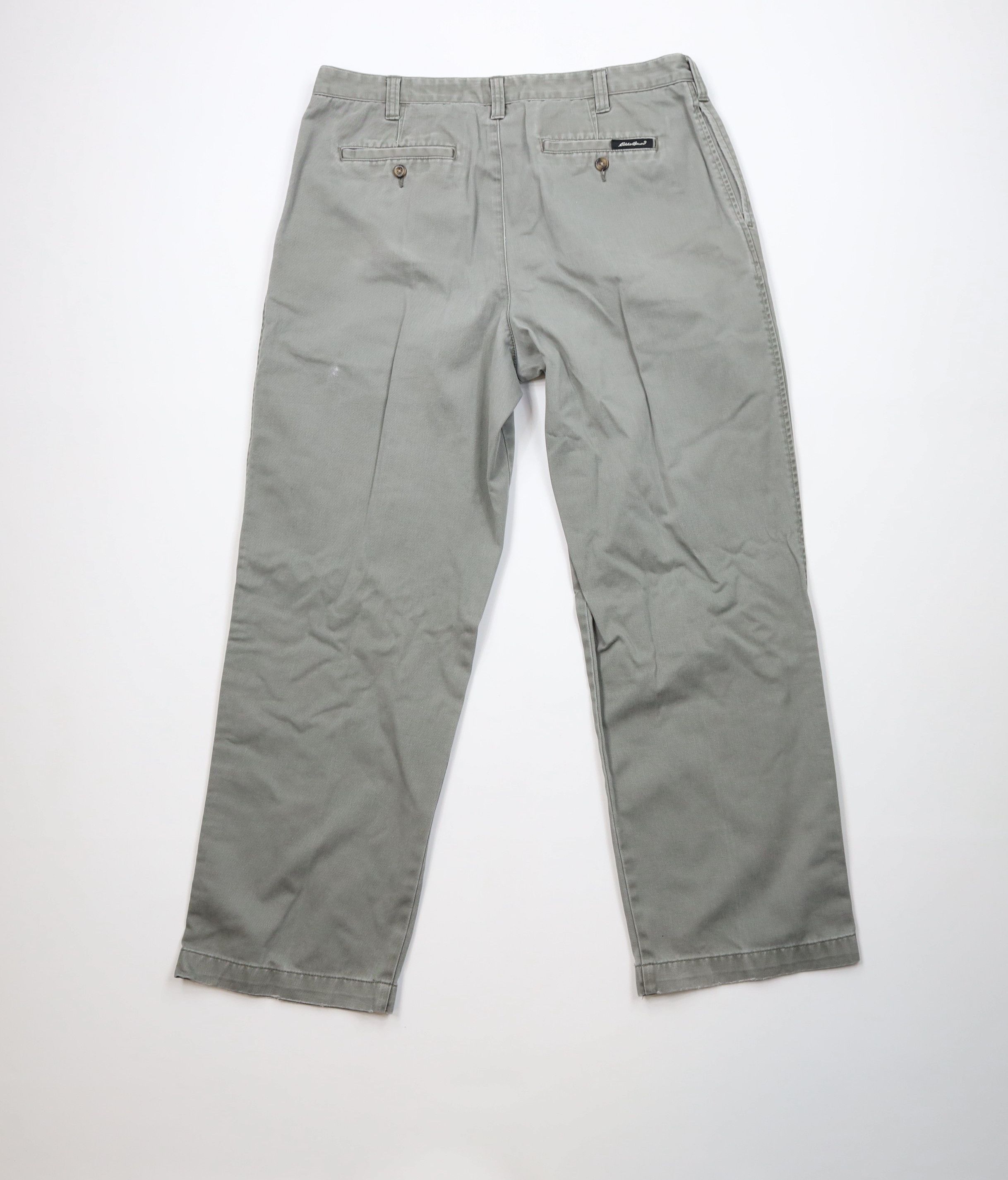 Eddie Bauer Vintage 90s Eddie Bauer Fit Pleated Wide Leg Chino Pants Size US 38 / EU 54 - 10 Thumbnail