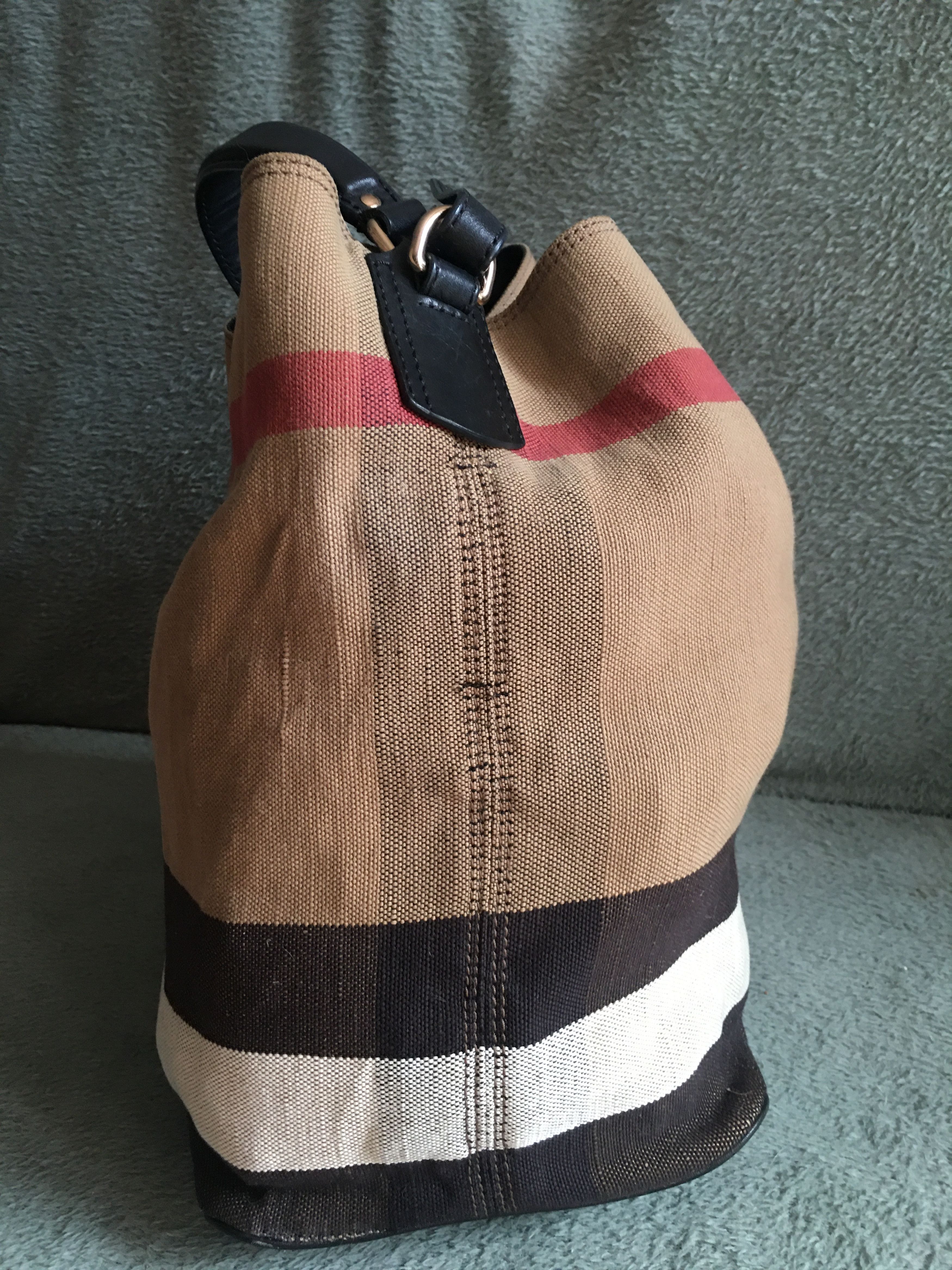 Burberry Burberry Ashby Medium Check Hobo Bag Size ONE SIZE - 5 Thumbnail