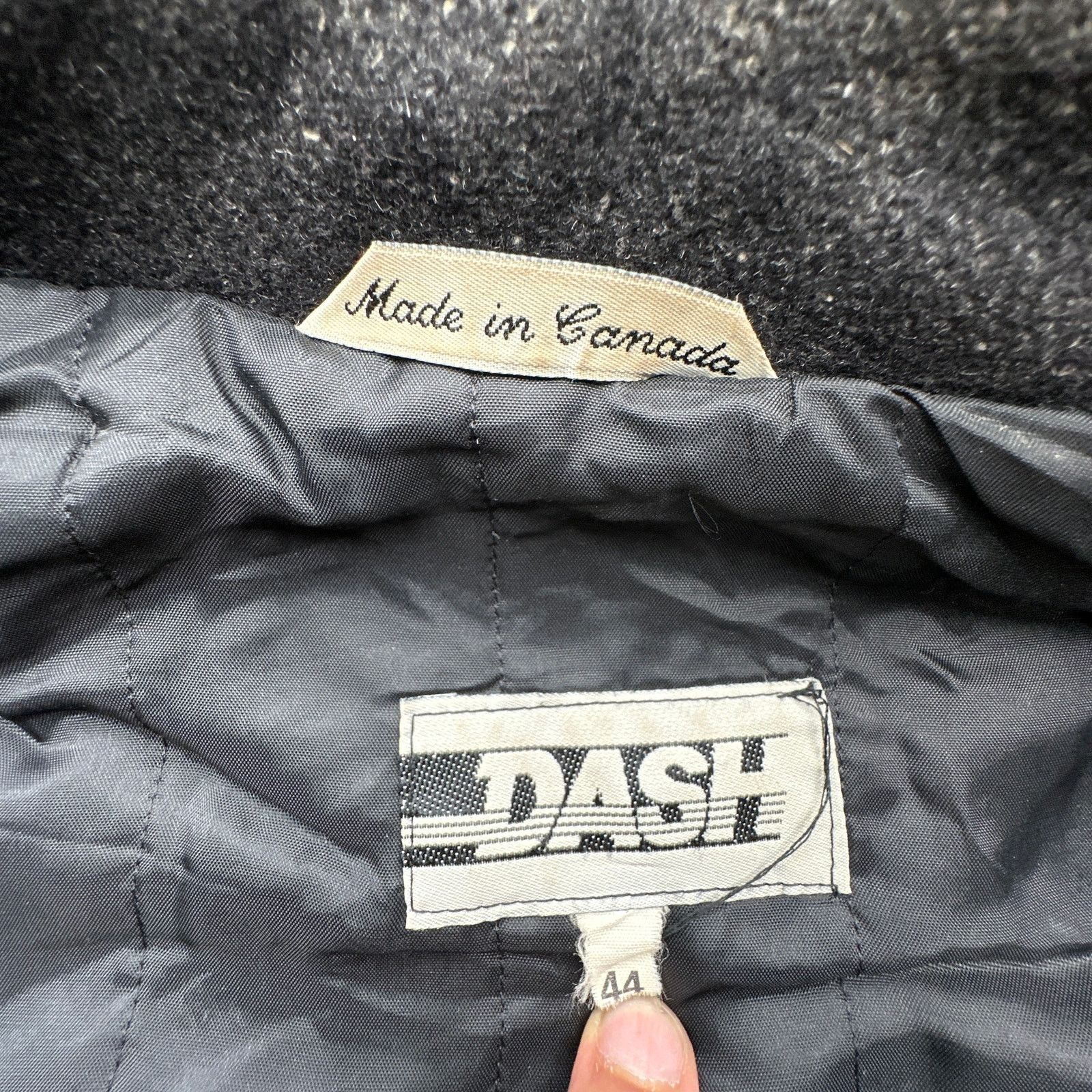 Other Vintage Dash Pure Wool Bomber Jacket Mens 44 Large Gray Size US L / EU 52-54 / 3 - 7 Thumbnail