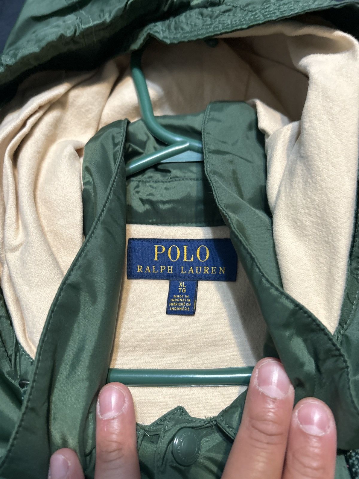 Polo Ralph Lauren Polo Ralph Lauren Hood Fleece Lined Script Logo Coach Jacket Size US XL / EU 56 / 4 - 4 Thumbnail