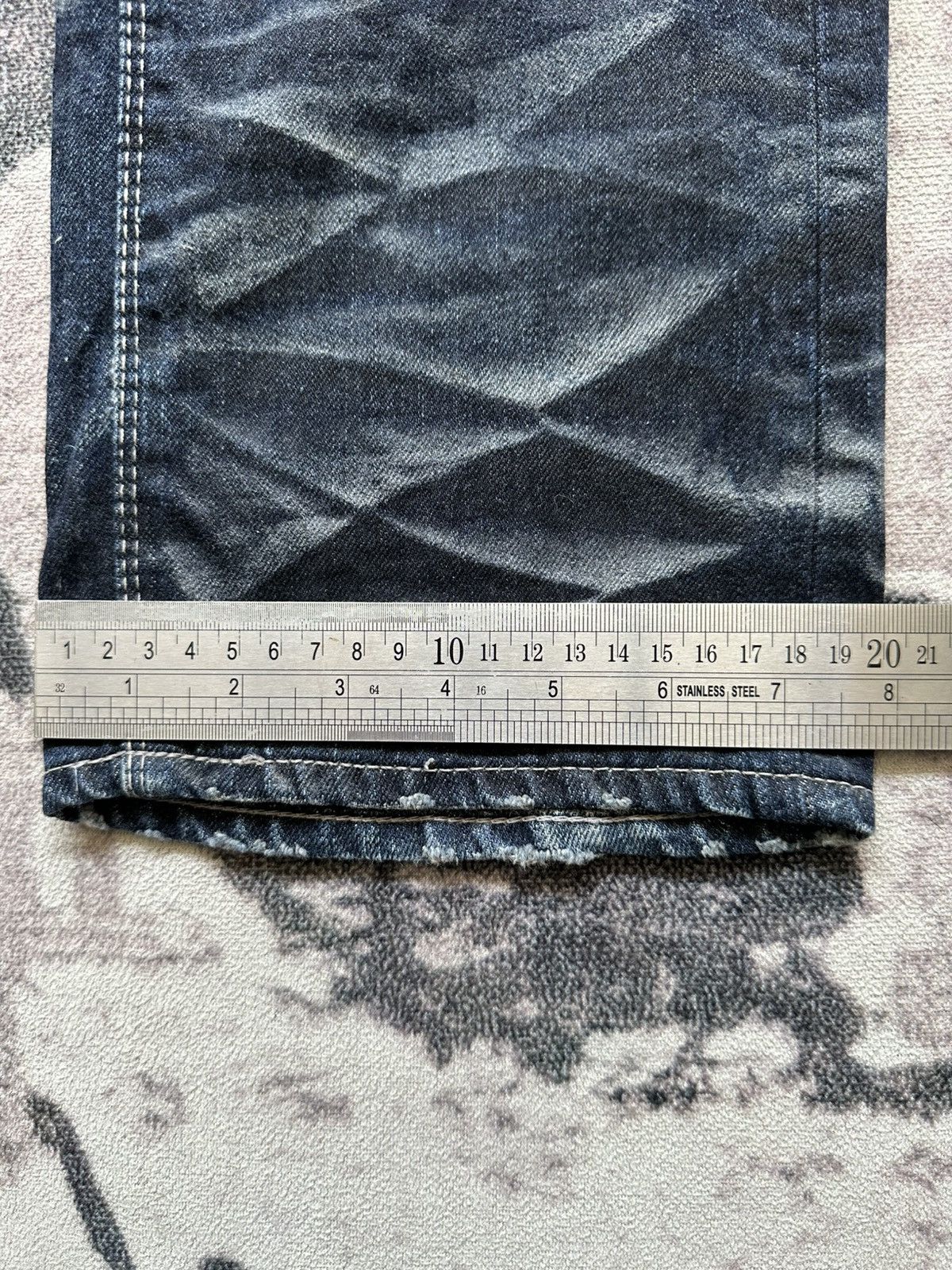 Yasuyuki Ishii AW11 FUGA whiskered denim jeans Size US 34 / EU 50 - 18 Thumbnail