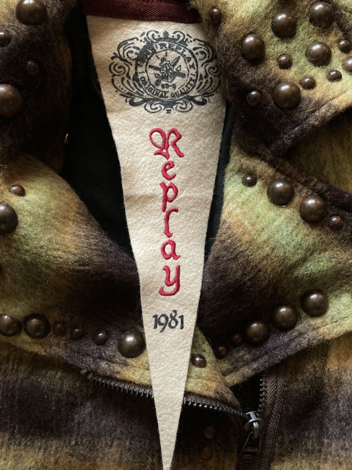 Replay Replay 1981 Wool and Mohair Biker Jacket Women’s Size M Size M / US 6-8 / IT 42-44 - 6 Thumbnail