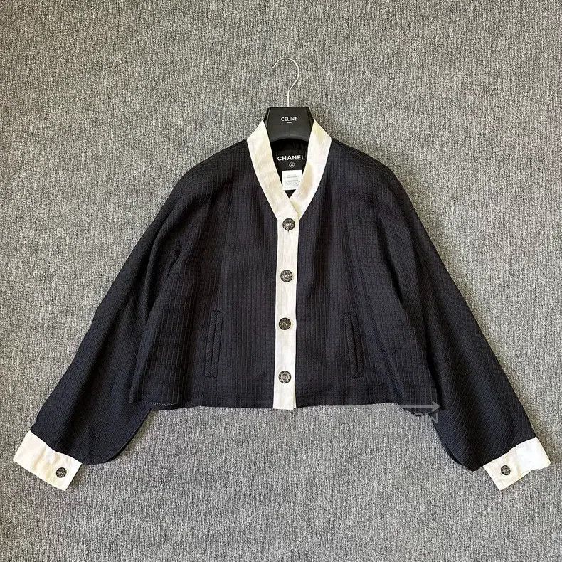 Chanel Chanel Seoul Series Black and White Woven Court Jacket Size XXS / US 00 / IT 34 - 1 Thumbnail