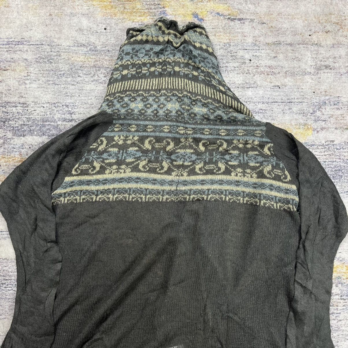 Le Grande Bleu (L.G.B.) BBP fringe knit outer cardigan vkei grunge style Size US L / EU 52-54 / 3 - 13 Thumbnail