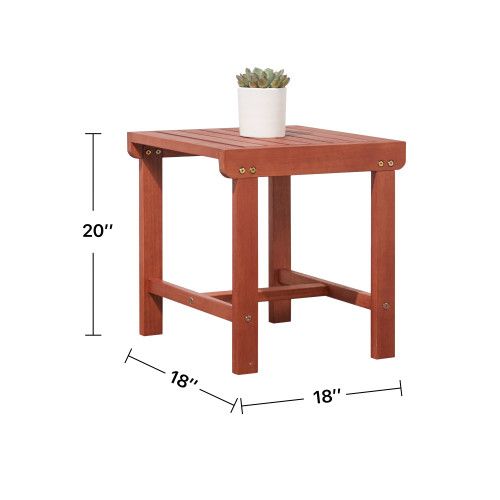 Designer × Homemade Caladesi Poolside Wood Side Table Size US L / EU 52-54 / 3 - 2 Thumbnail