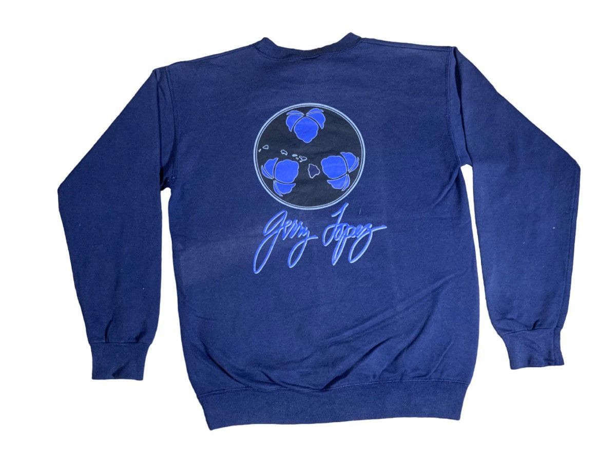 image of Surf Style x Vintage 90's Gerry Lopez Icon Surfing Design Sun Faded in Blue, Men's (Size Medium)