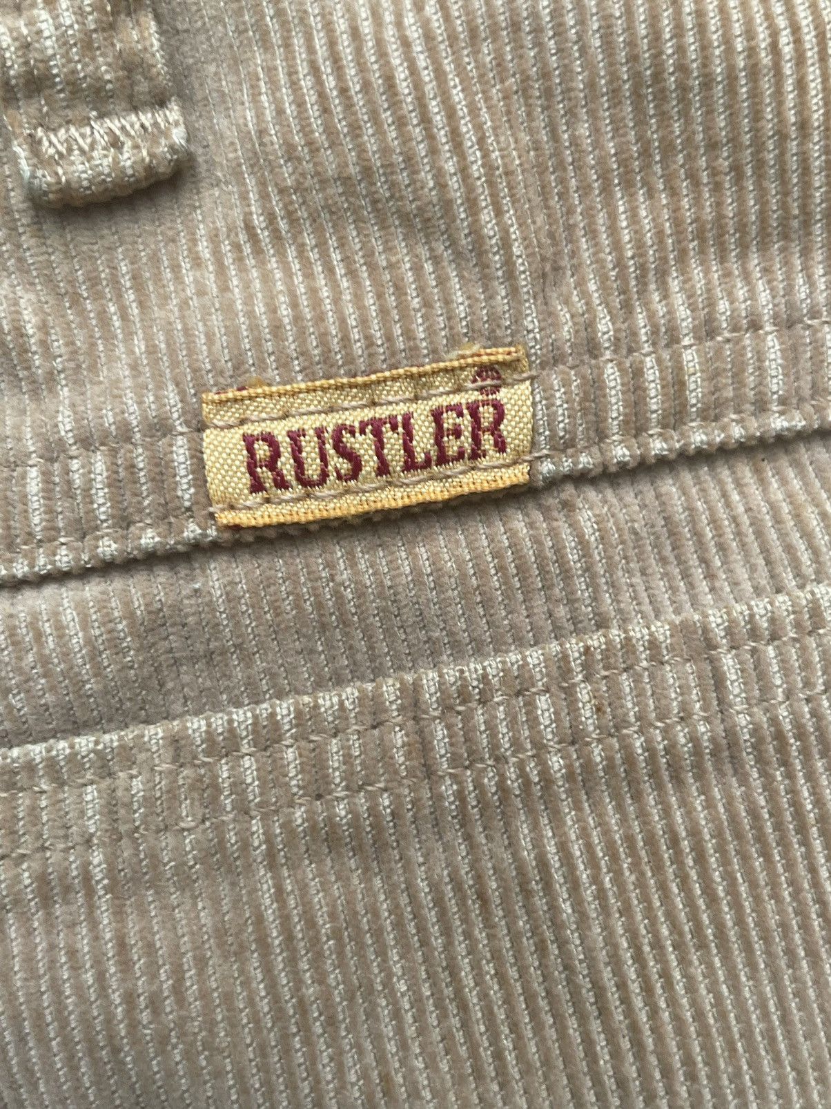 Rustler × Vintage × Wrangler Vintage 70’s Flare Rustler Wrangler Coduroy Size US 29 - 8 Thumbnail