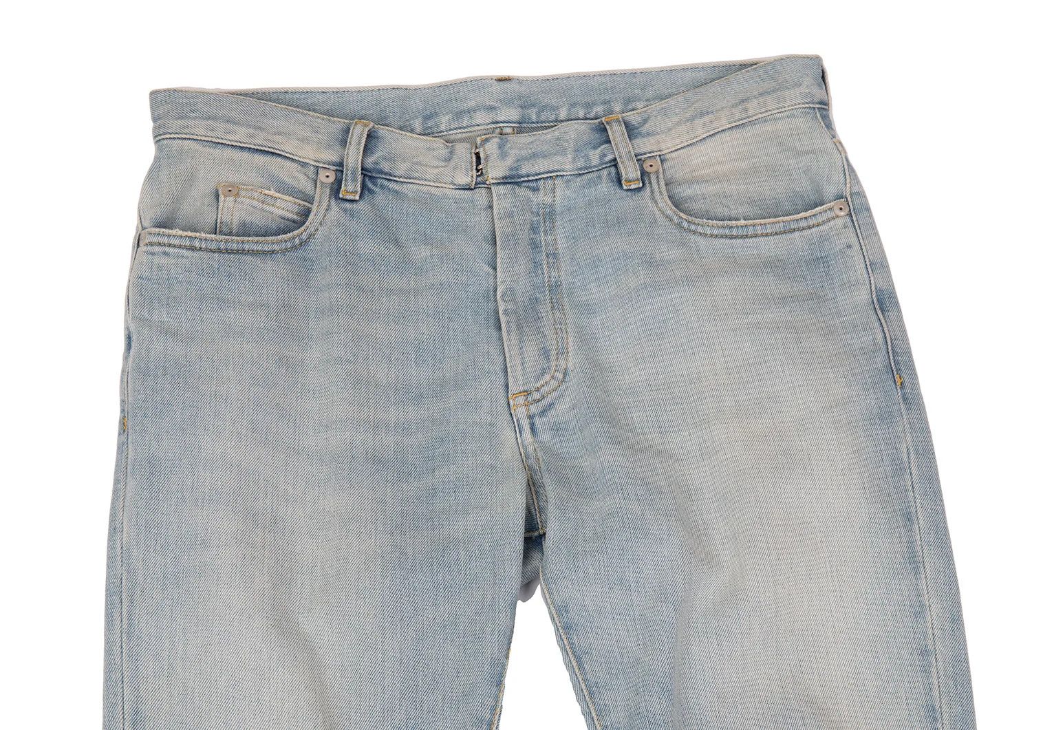 Maison Margiela Bleached Denim Pants in Indigo Light, Size 31 Size US 31 - 2 Thumbnail