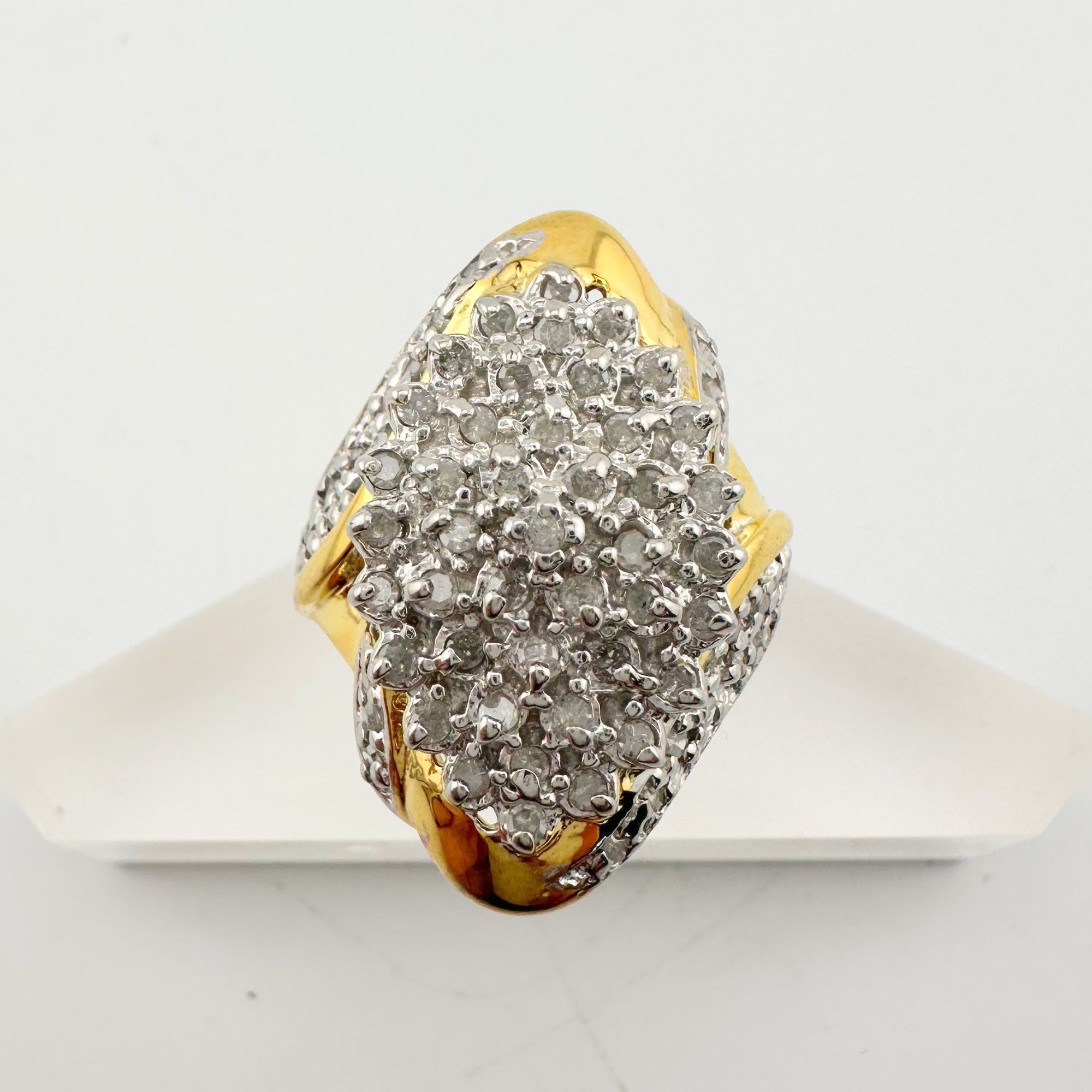 Other Marquise Cut 1.00 Ct Diamond Cluster Ring Size 8 Size ONE SIZE - 2 Thumbnail