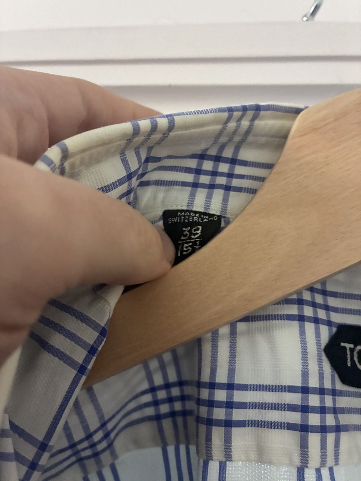 Tom Ford Tom ford blue white check cotton shirt size 39 15.5 Size US M / EU 48-50 / 2 - 3 Thumbnail