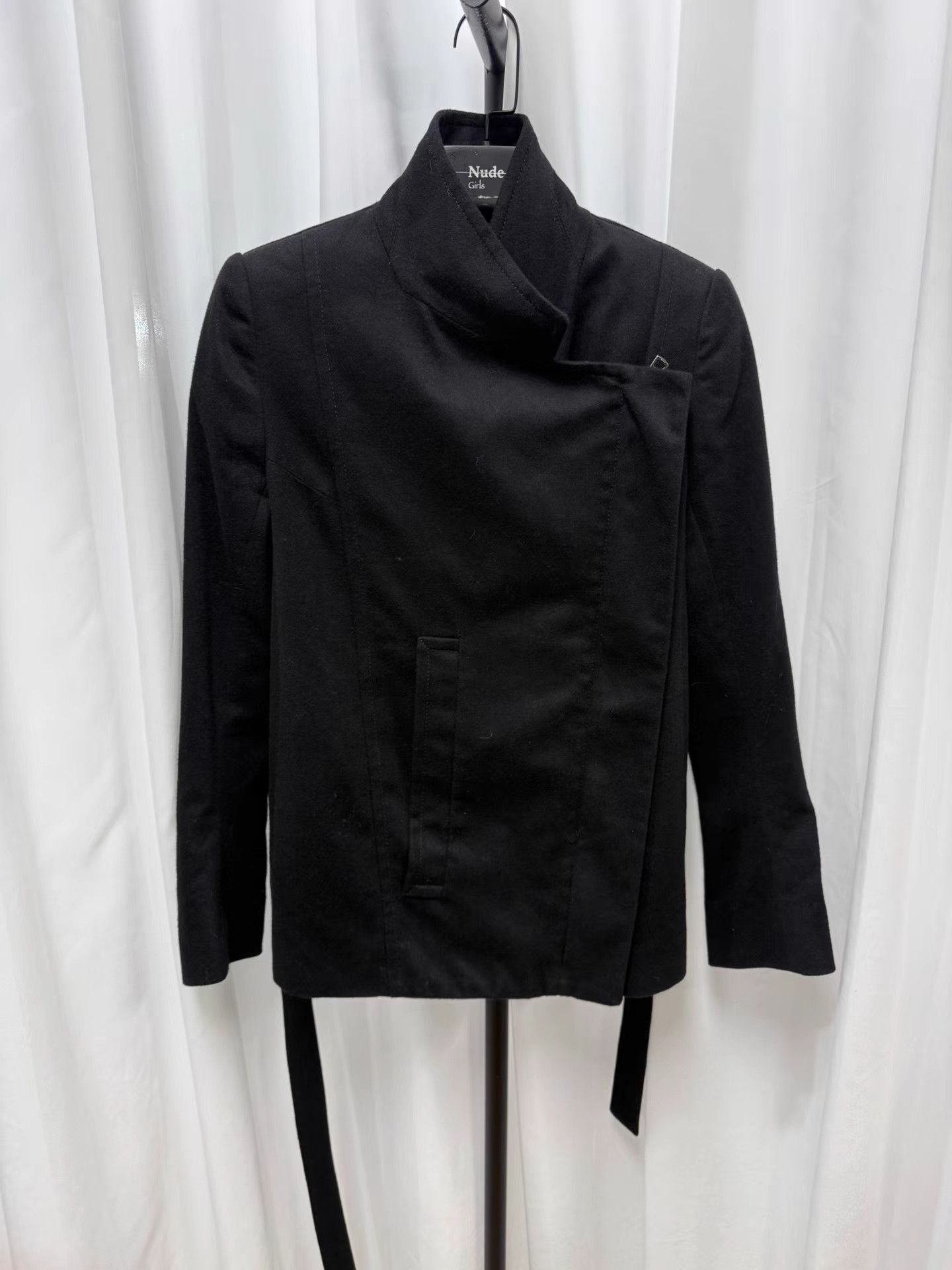 Ann Demeulemeester Ann Demeulemeester Cashmere Asymmetric Zip Jacket K20 Size XXS / US 00 / IT 34 - 4 Thumbnail