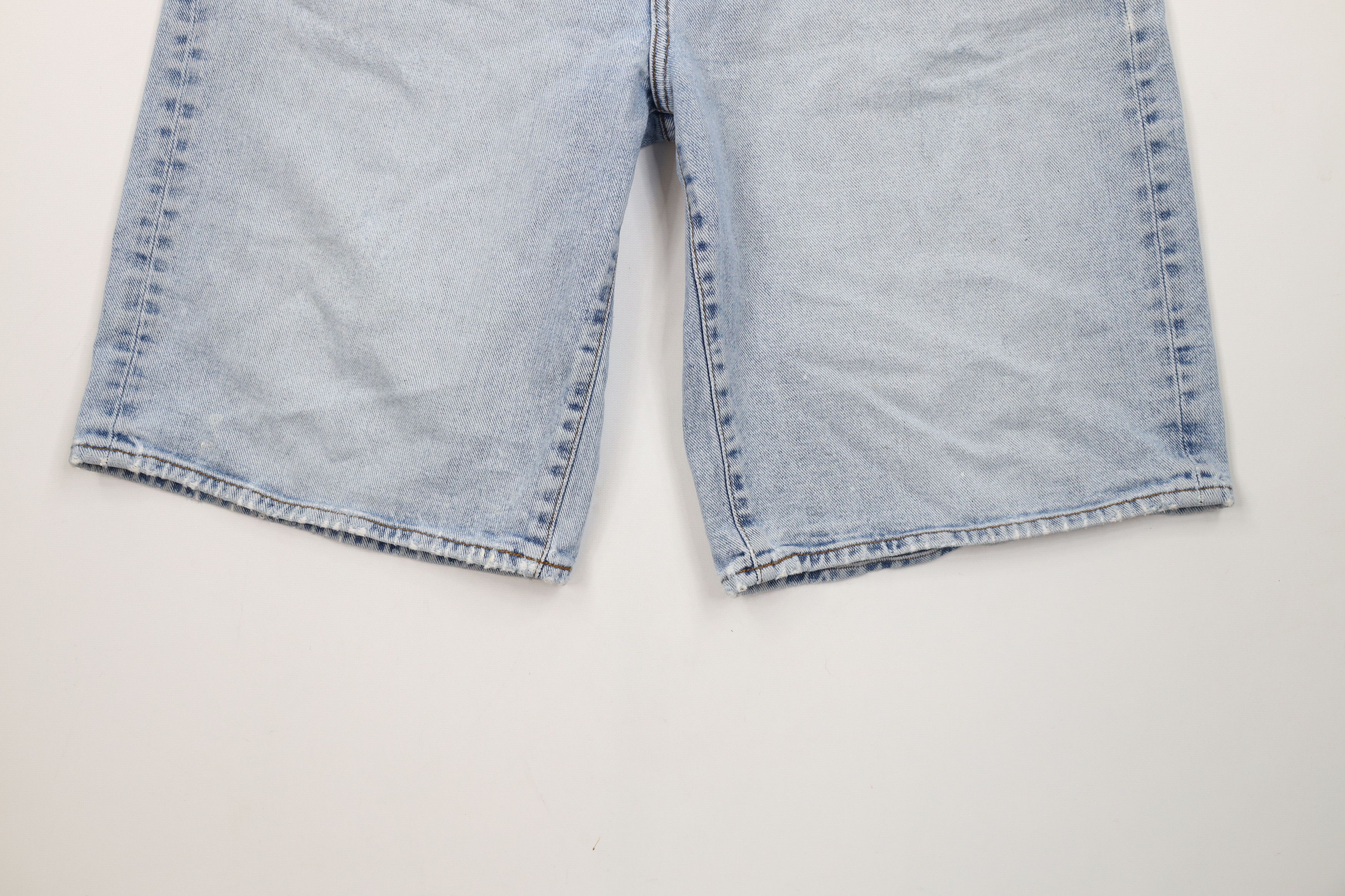 Nautica Vintage 90s Nautica Spell Out Baggy Denim Jean Shorts Jorts Size US 32 / EU 48 - 4 Thumbnail
