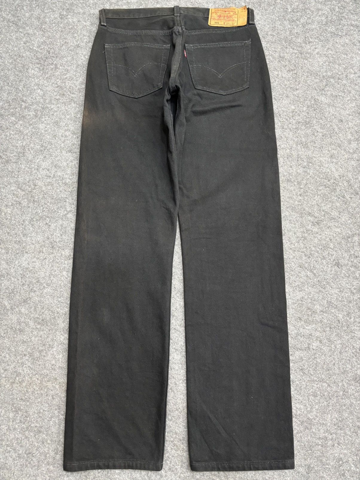 Levi's Vintage Clothing 💥90s💥Vintage Levis 501 Original Cut Superblack Denim F605 Size US 31 - 22 Thumbnail