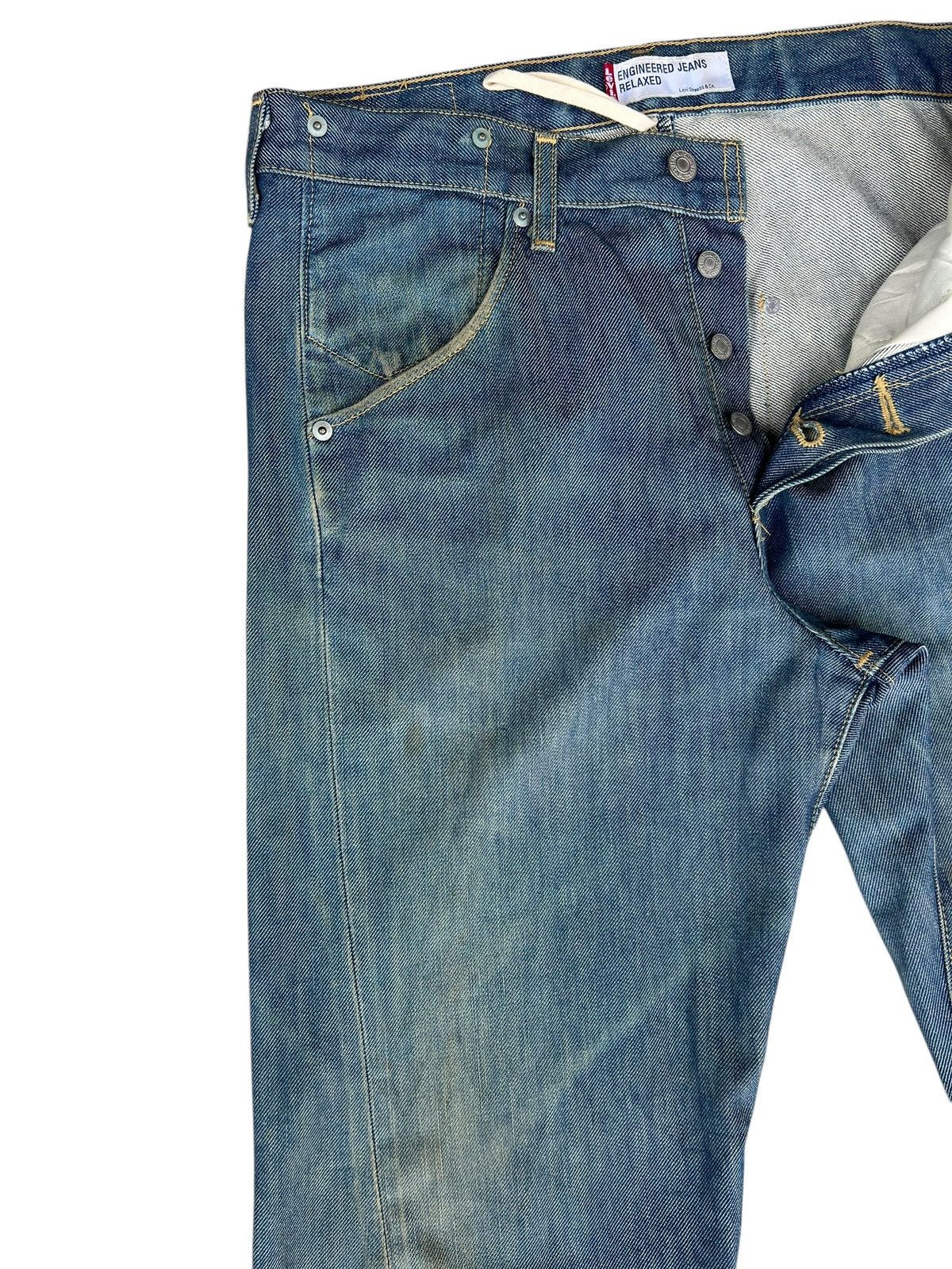 Levi's Dirty Mud Stains Denim Distressed Levi’s Engineered Jeans Size US 30 / EU 46 - 8 Thumbnail