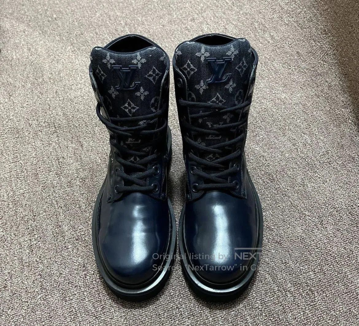Louis Vuitton Louis Vuitton Navy Monogram Boots. Size US 9.5 / EU 42-43 - 2 Thumbnail