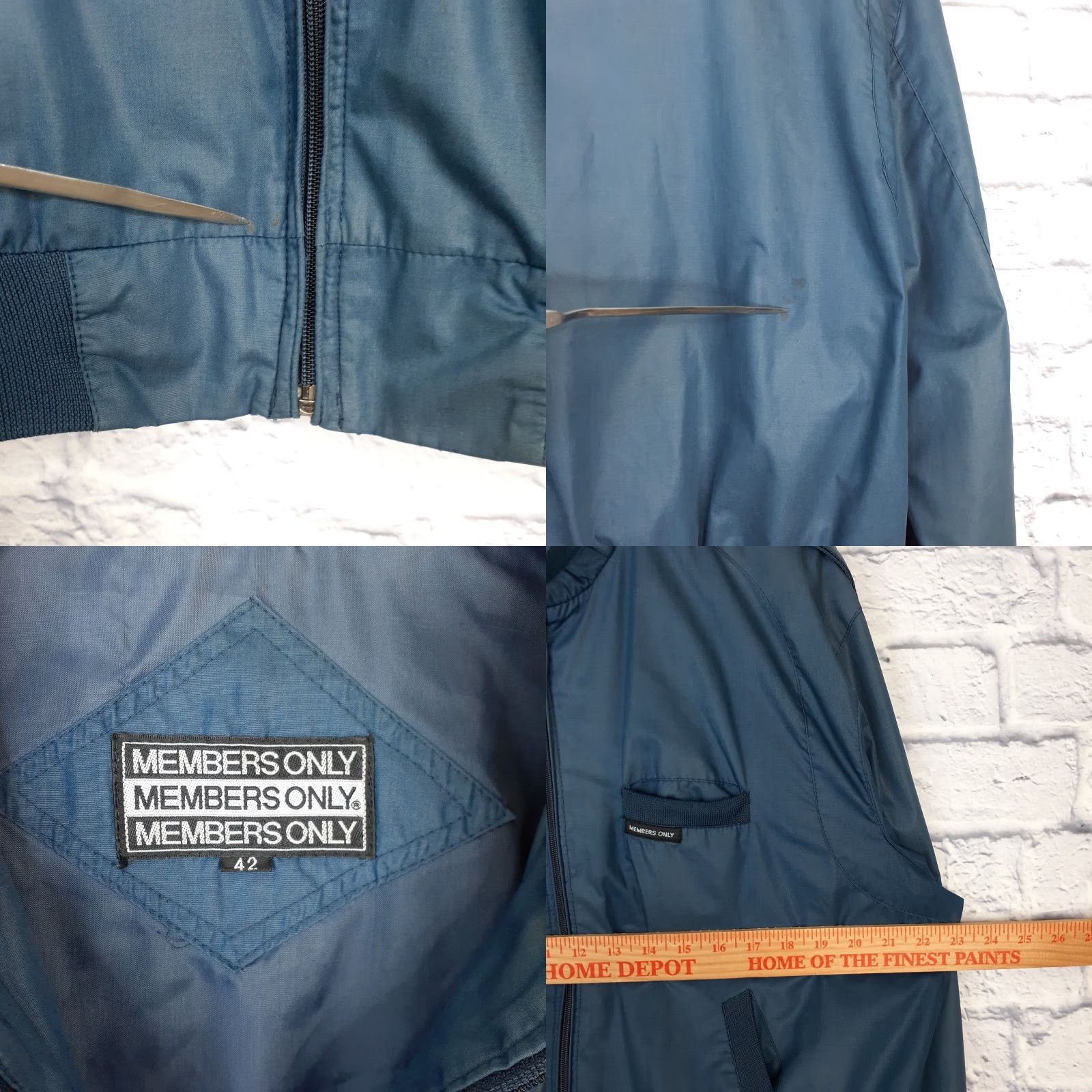 Members Only VINTAGE Members Only Windbreaker Lightweight Jacket Medium Blue 80s Casual Men Windbreaker Jacket M Blue 80s Mens Size US M / EU 48-50 / 2 - 8 Thumbnail