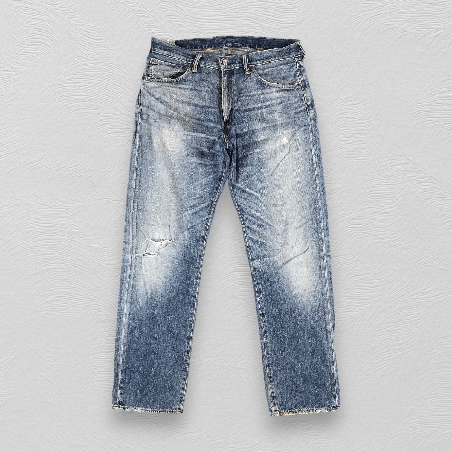 Levi's Vintage Levis 503 Jeans Distress Faded Blue Denim KJ957 Size US 34 / EU 50 - 1 Thumbnail