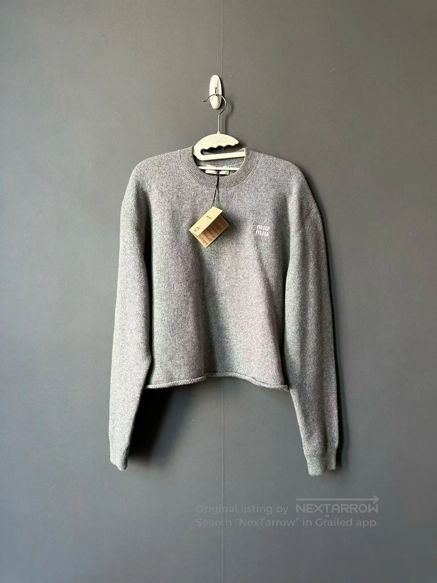 Miu Miu Miu Miu Cashmere Embroidered Sweater| Size XS / US 0-2 / IT 36-38 - 1 Thumbnail