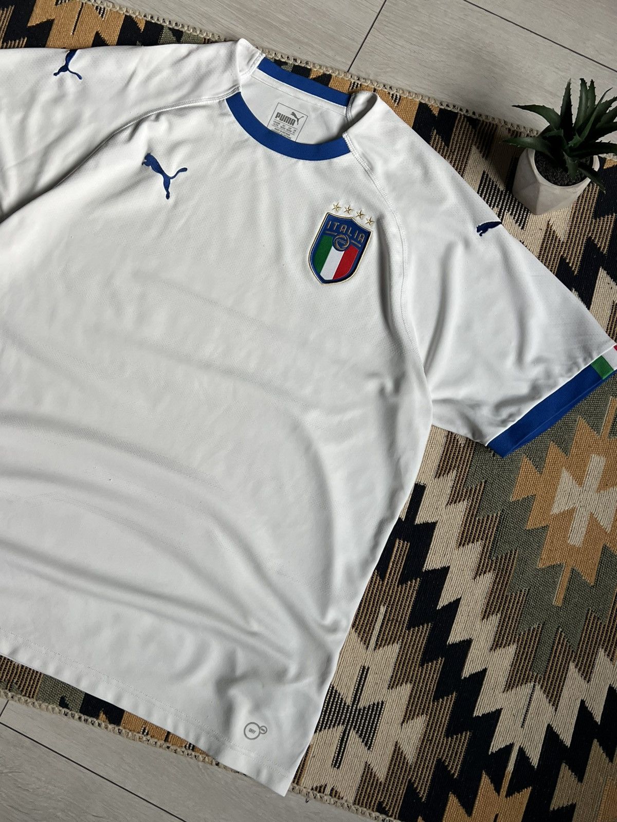 Puma × Vintage Vintage Puma Italy Blokecore Soccer Jersey Size US XL / EU 56 / 4 - 3 Thumbnail