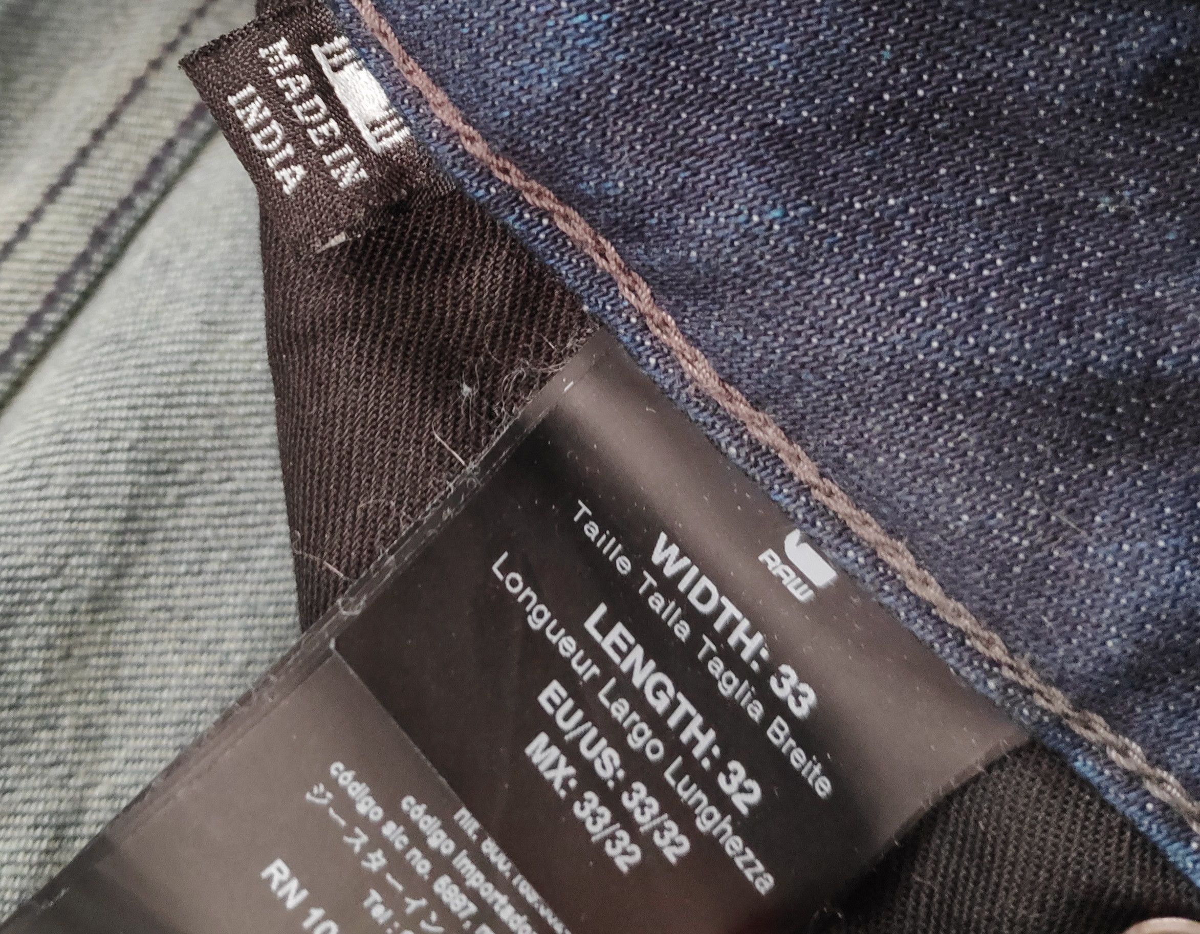 G-Star G-Star Raw Defend Straight Denim Jeans sz W33 L32 Size US 33 - 10 Thumbnail