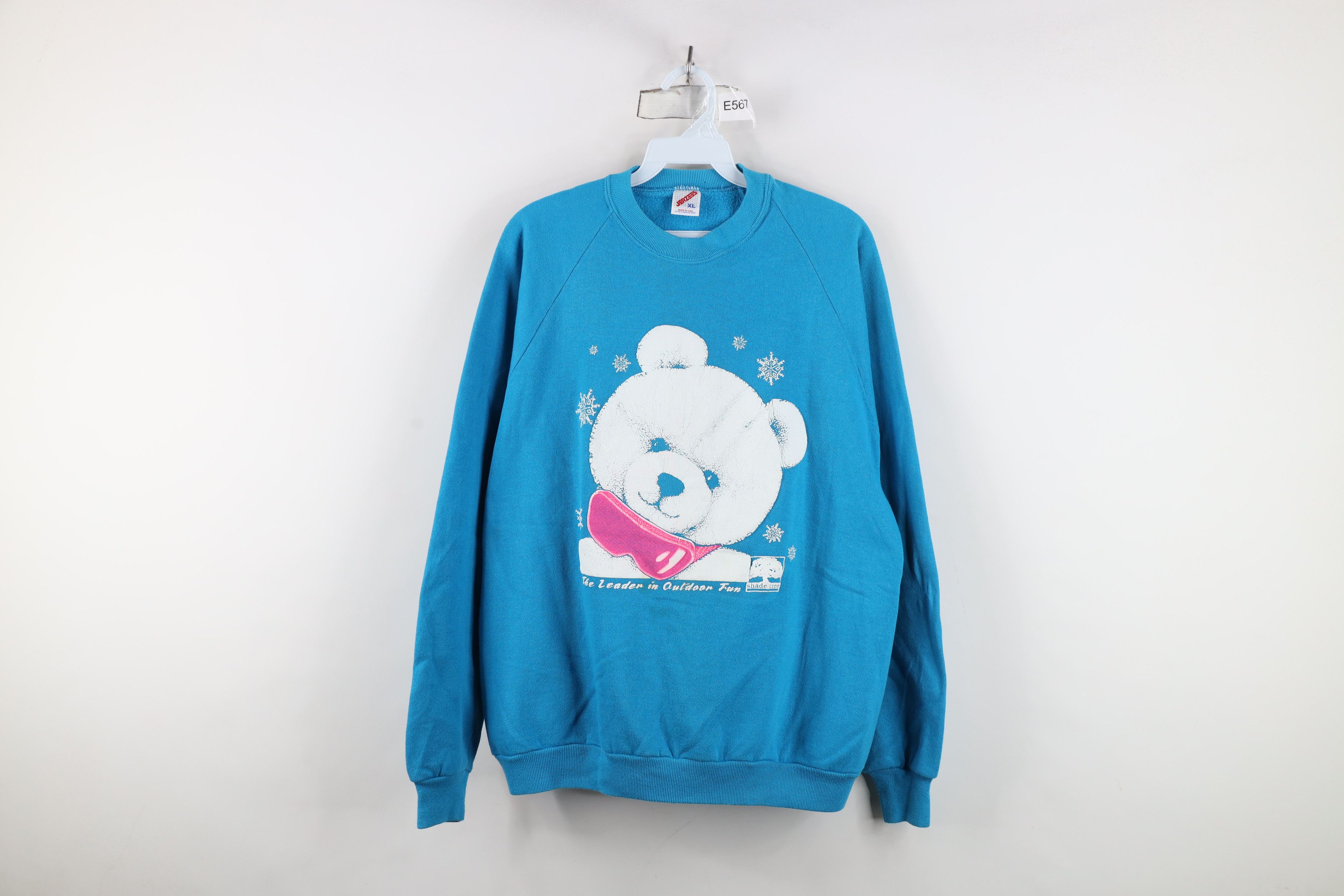 Vintage Vintage 90s Streetwear Ski Snowboard Bear Sweatshirt USA Size XL / US 12-14 / IT 48-50 - 1 Thumbnail