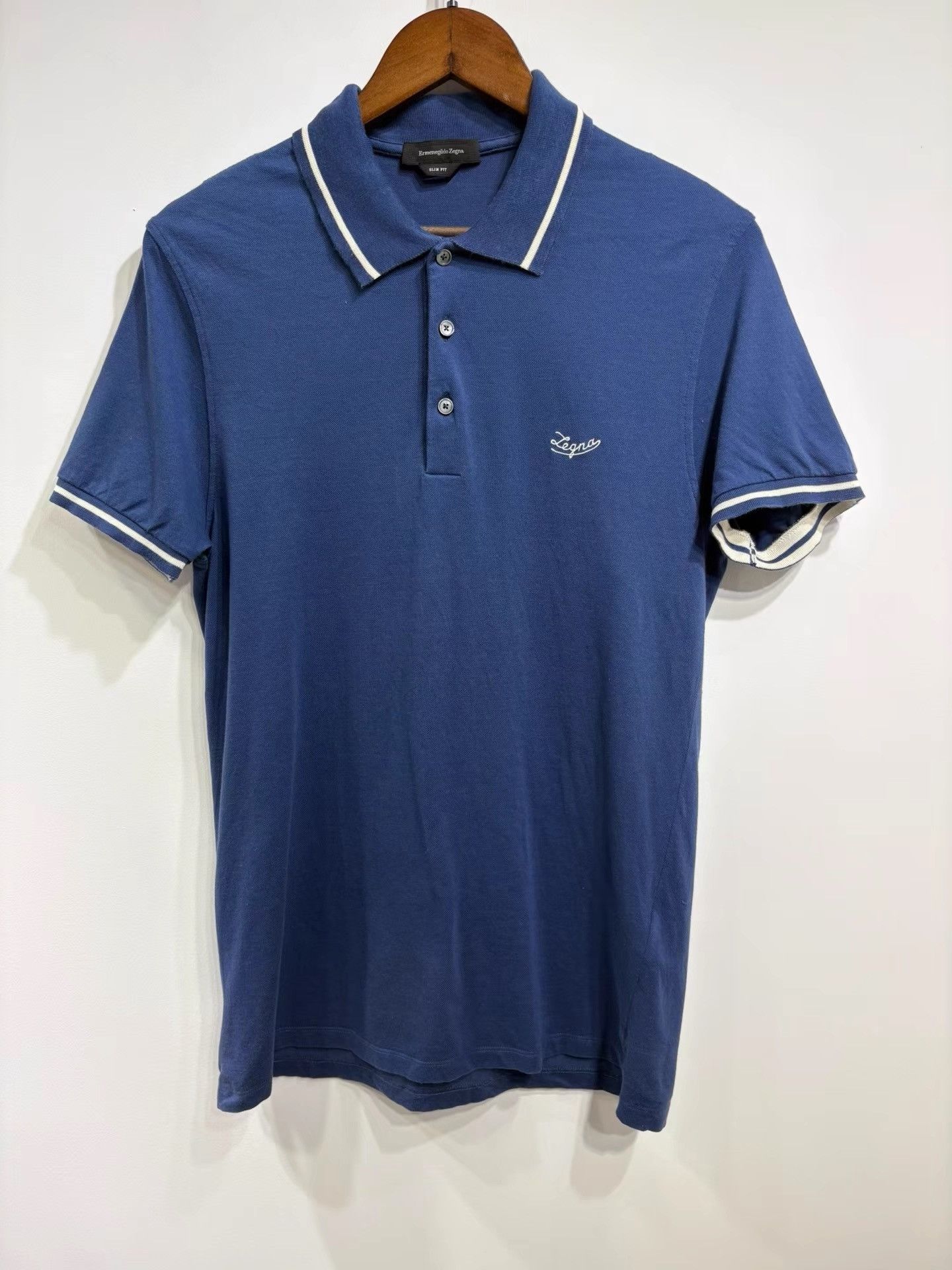 Z Zegna Zegna Lapel Polo Shirt K29 Size US M / EU 48-50 / 2 - 1 Thumbnail