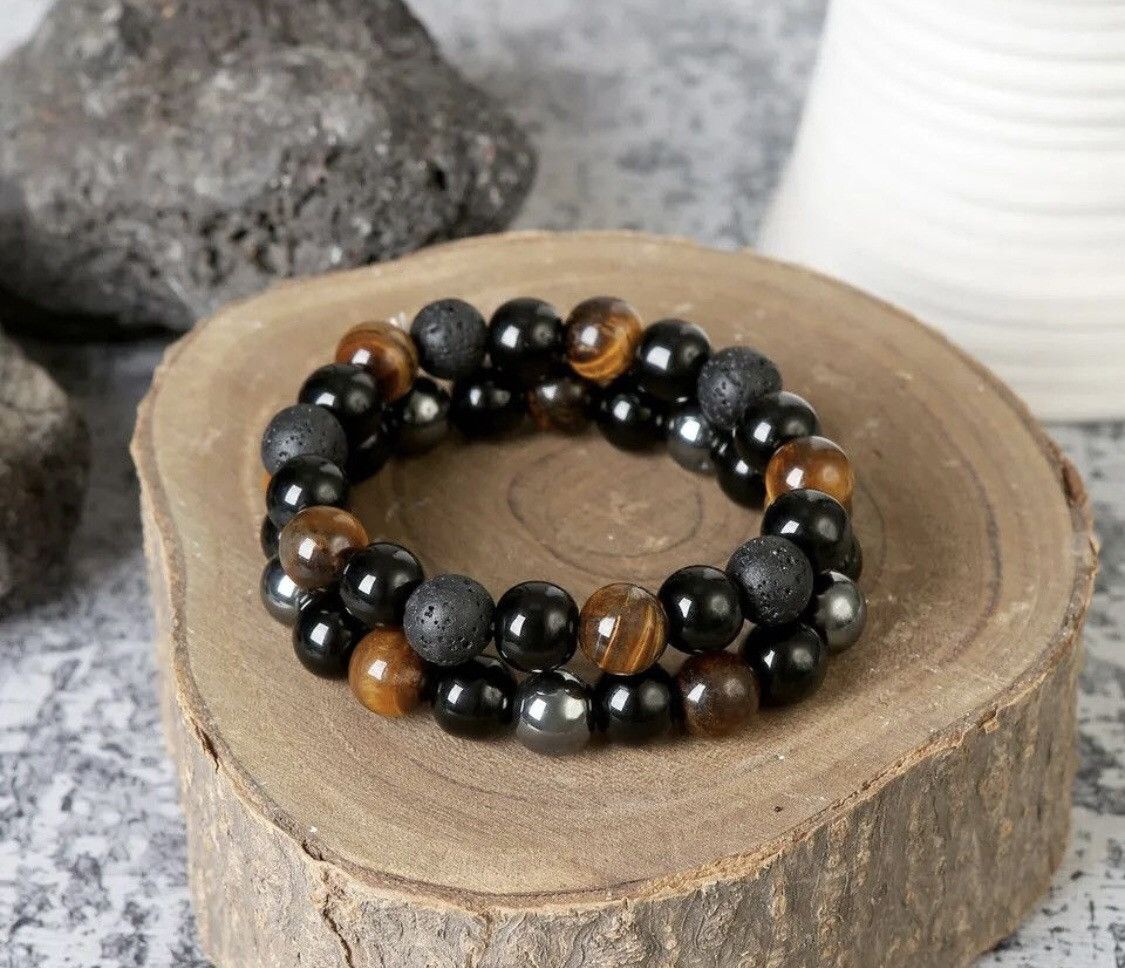 Other 2 Black Pieces Stone Bracelet Size ONE SIZE - 4 Thumbnail