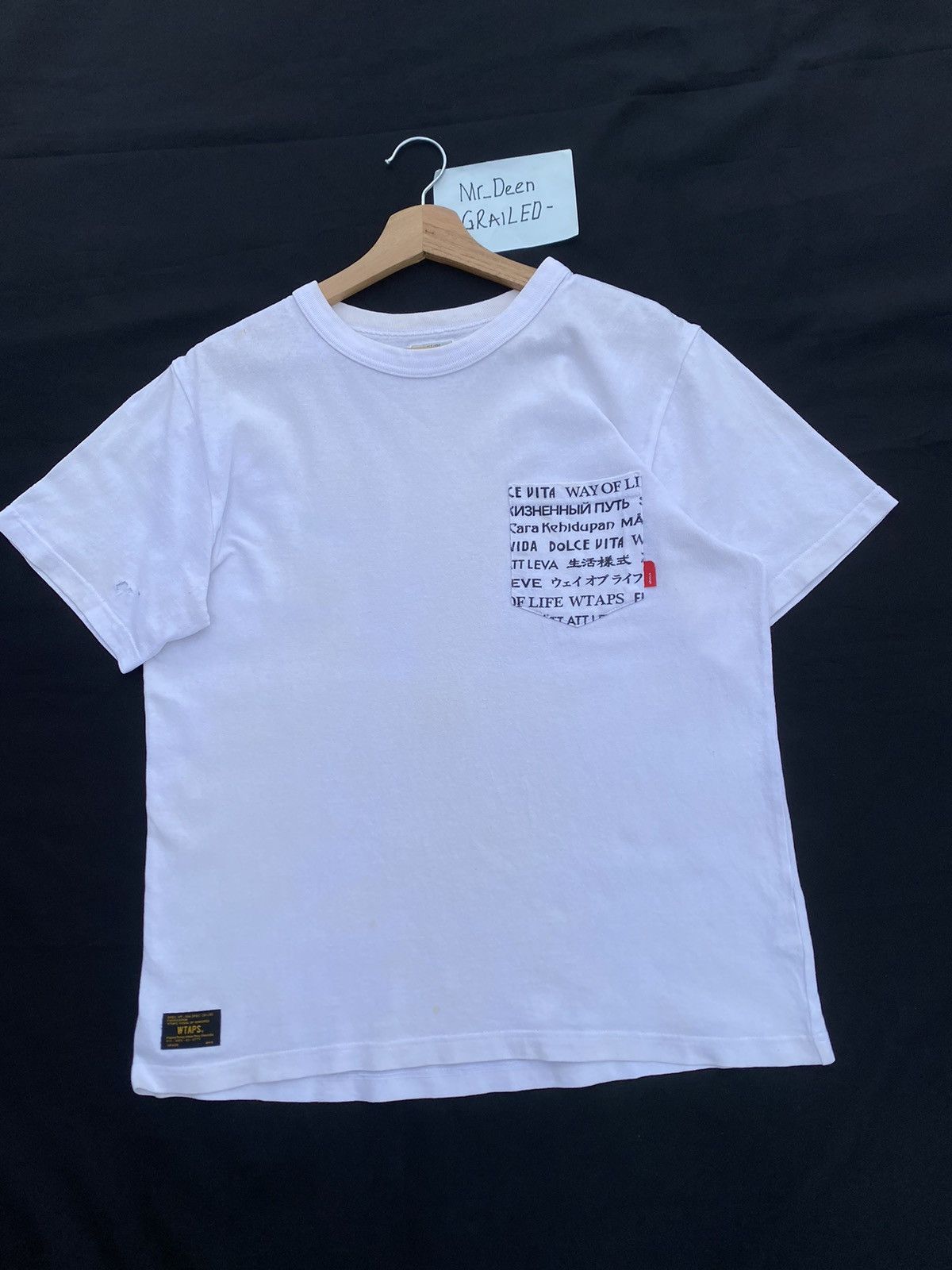 Wtaps Rare WTAPS “Way of Life” Multi language Translation Tee Size US M / EU 48-50 / 2 - 4 Thumbnail