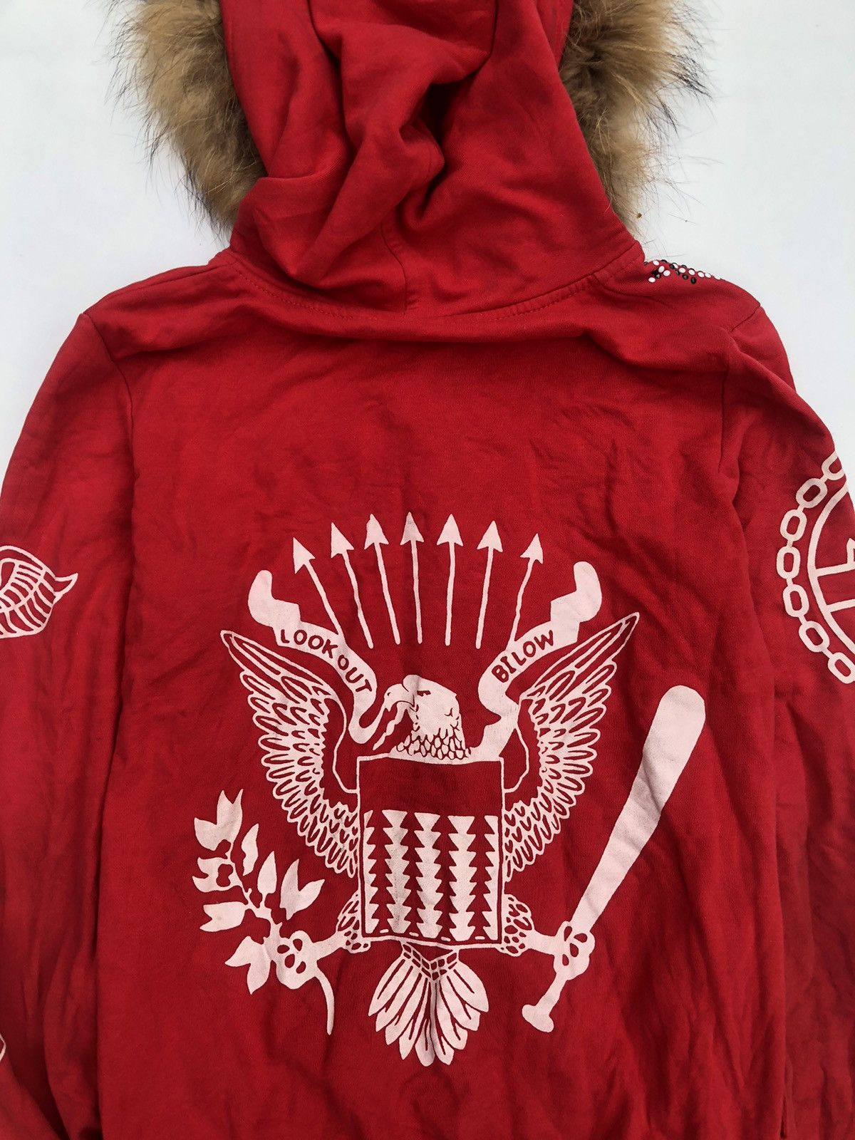 If Six Was Nine Japanese Poem Skull Ramones Fur hoodie Zipper LGB Style Size US M / EU 48-50 / 2 - 9 Thumbnail