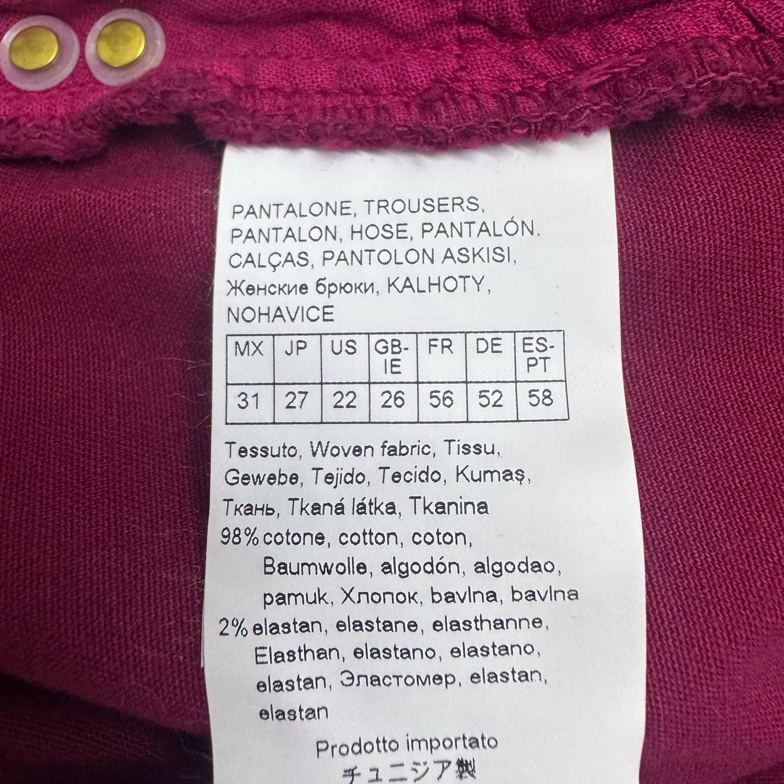 Marina Rinaldi Marina Rinaldi Cropped Wide Lege Pant Red Plus 22 Preppy Size 22" - 8 Thumbnail