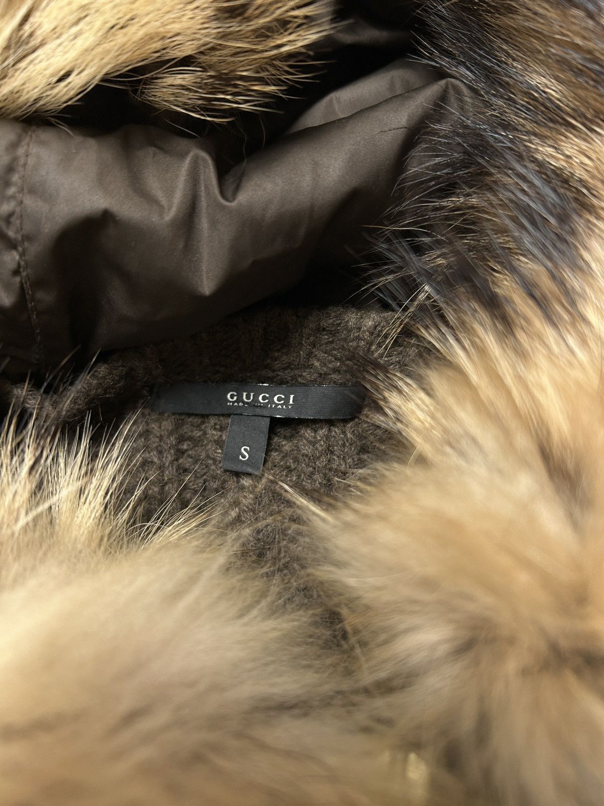 Gucci FW2007 Raccoon Fur Camel Knit Parka Size US S / EU 44-46 / 1 - 8 Thumbnail