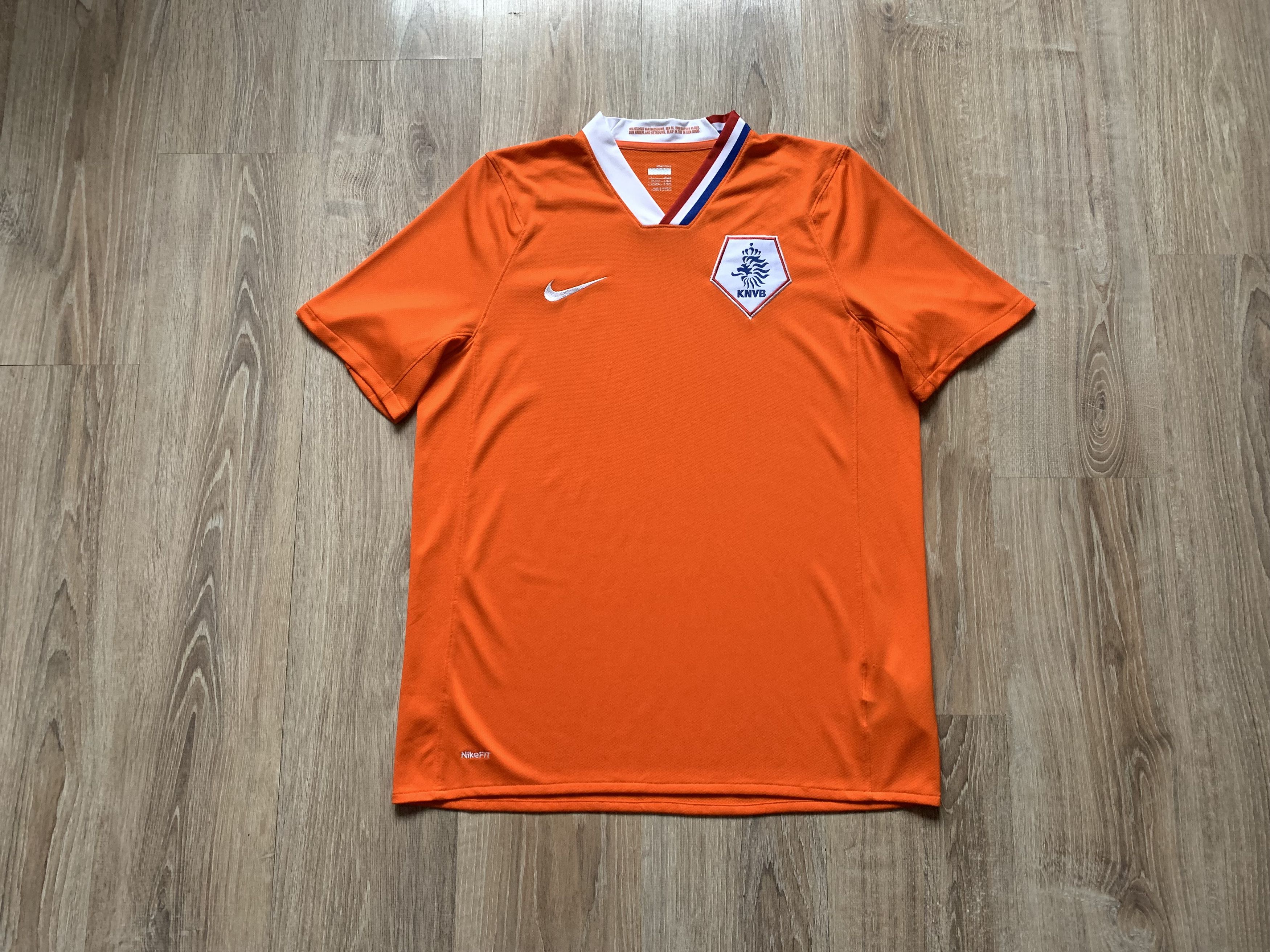 Nike × Vintage Vintage Nike Netherlands Home Shirt 2008-2010 Size US L / EU 52-54 / 3 - 1 Thumbnail