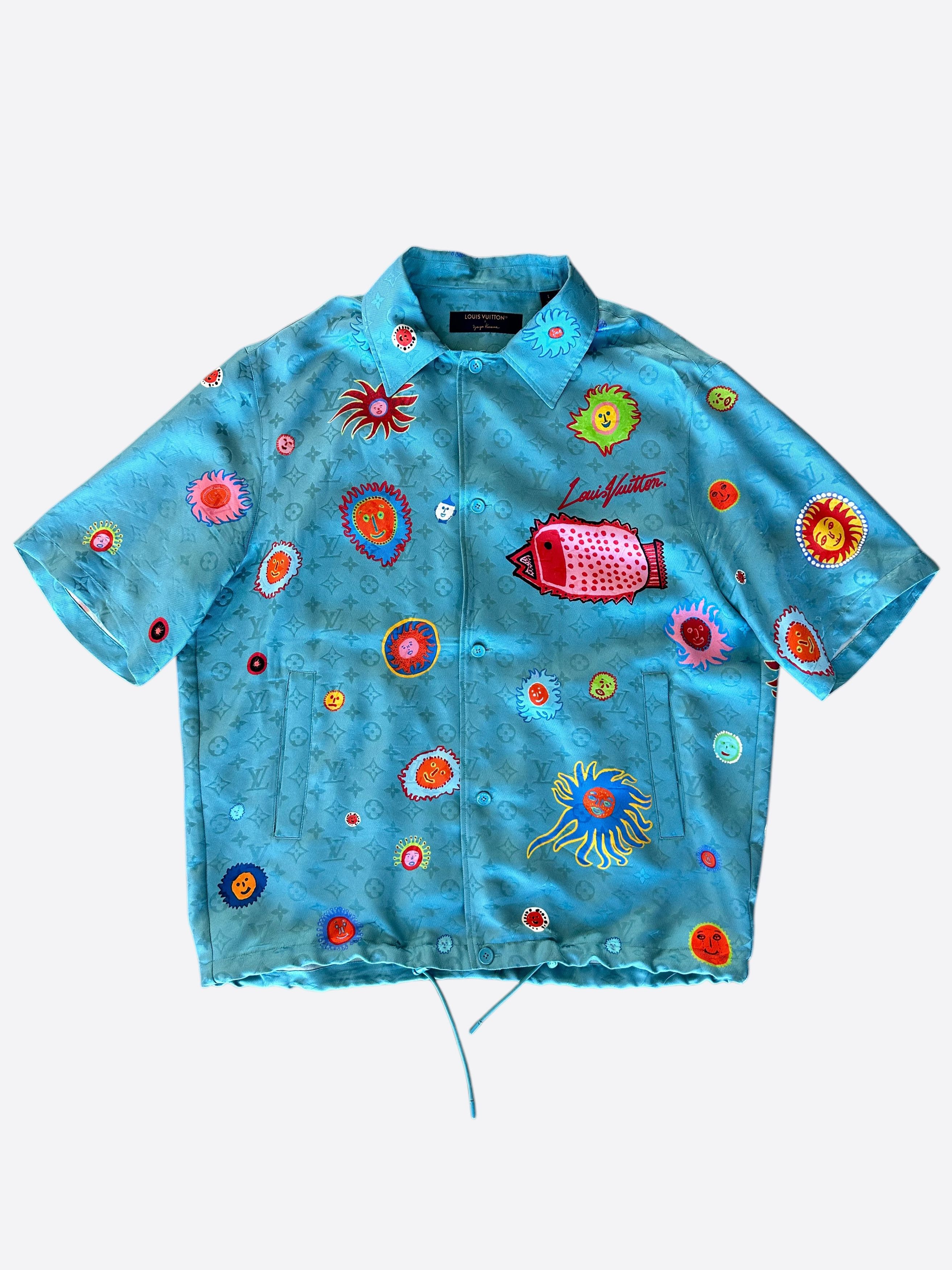 Louis Vuitton Louis Vuitton Yayoi Kusama Faces Monogram Silk Shirt Size US L / EU 52-54 / 3 - 1 Thumbnail
