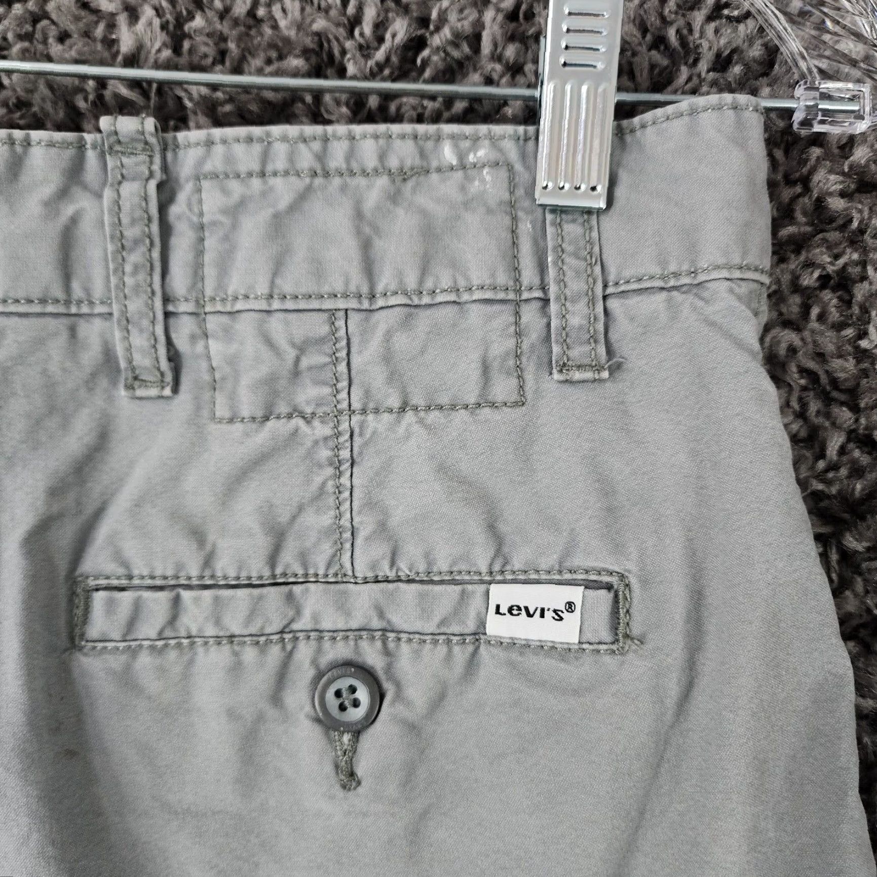 Levi's LEVI'S Chino Shorts Mens Gray Cotton Size 30 Regular Size US 30 / EU 46 - 5 Thumbnail