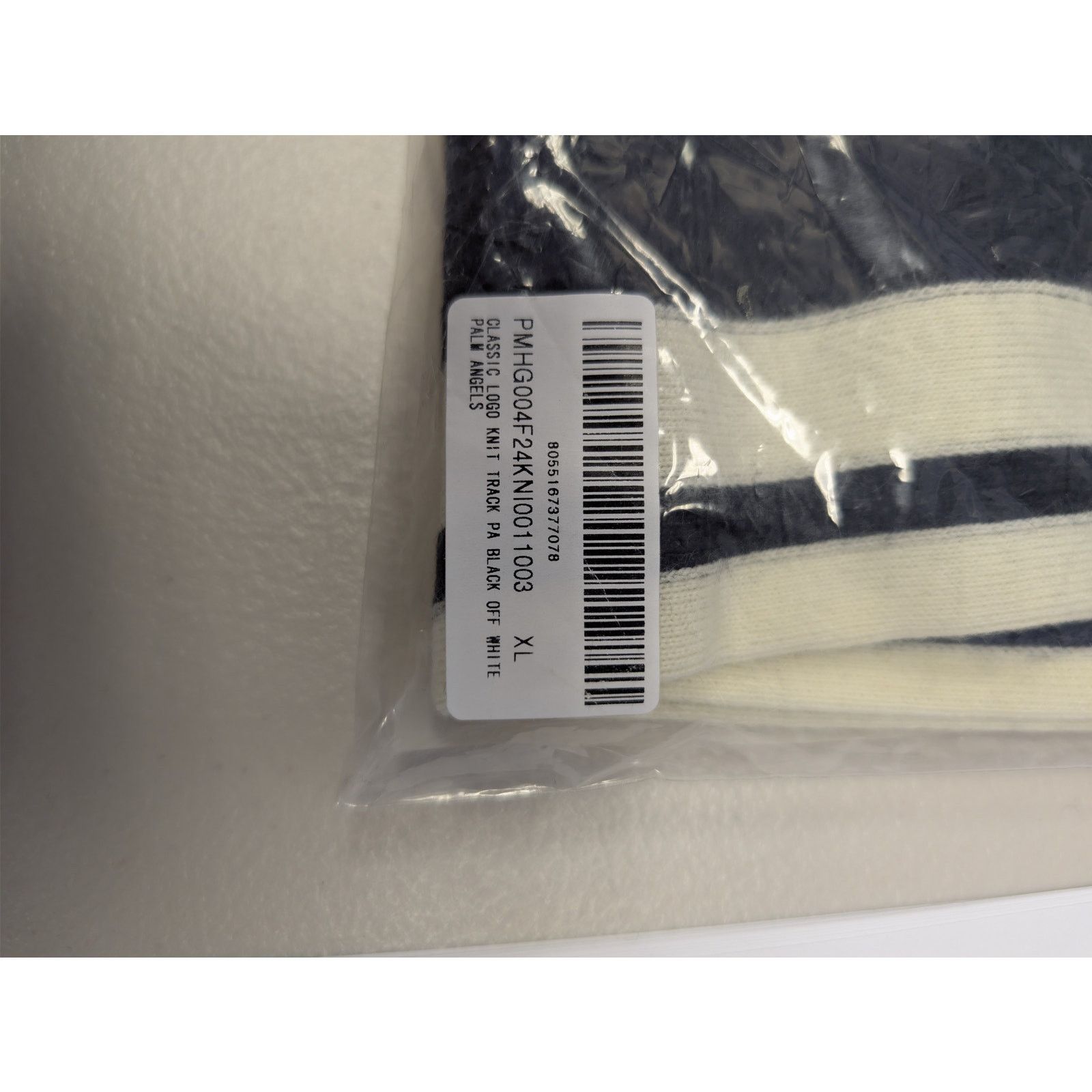 Palm Angels o1rshd1 Classic Logo Knit Track Pants in Black / Off White Size US 36 / EU 52 - 23 Thumbnail