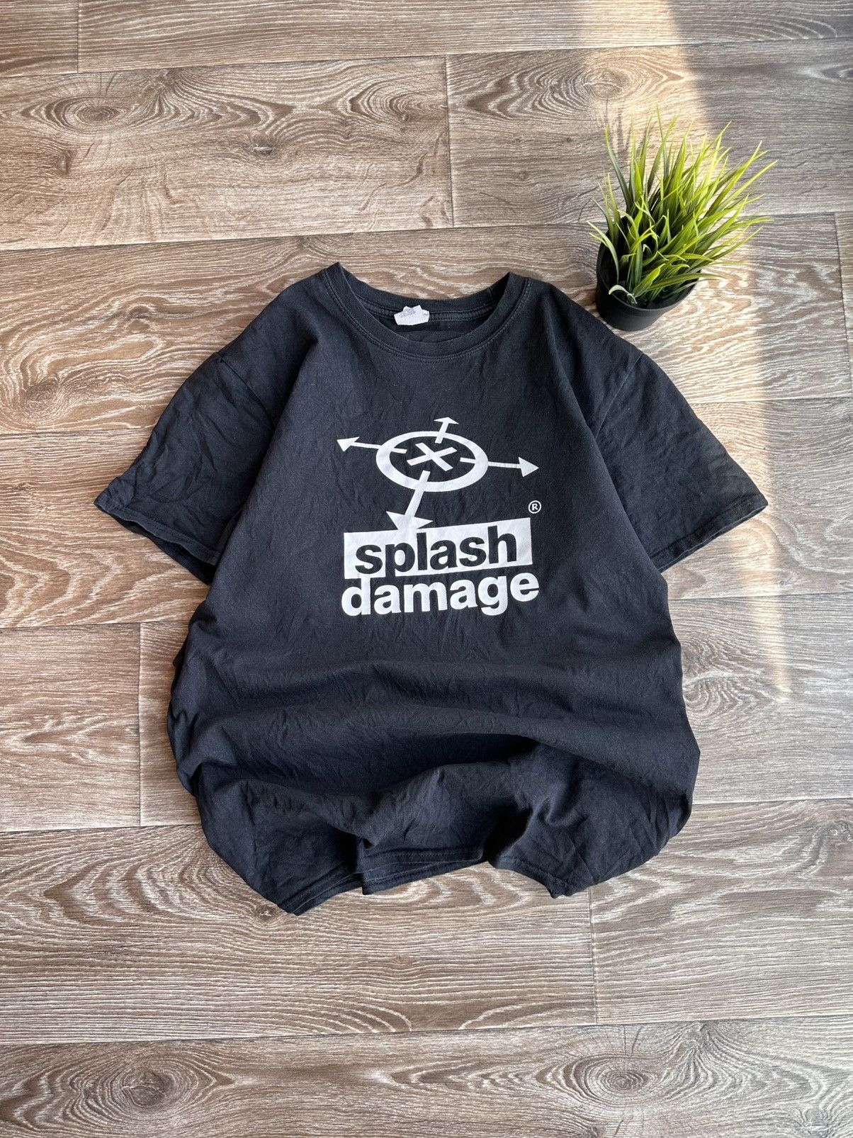 Vintage 🔥 Splash Damage Game T Shirt Playstation Rockstar Halo GTA Size US L / EU 52-54 / 3 - 1 Thumbnail