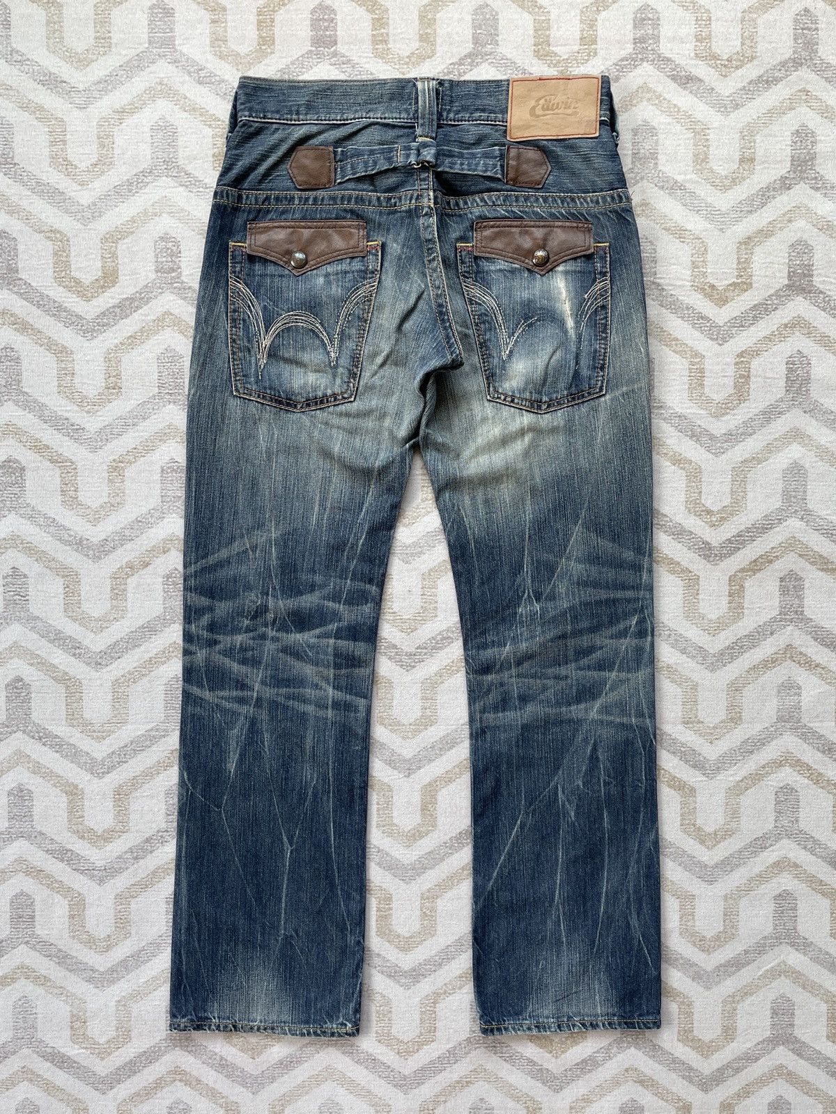 Edwin Edwin Buckle Back Jeans Size US 31 - 4 Thumbnail