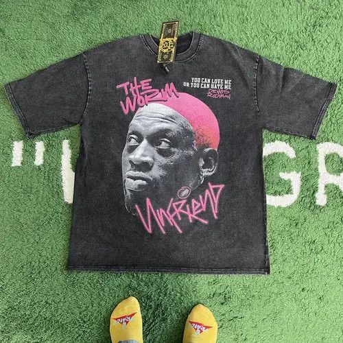 Designer Pepper x Sara Streetwear Dennis Rodman Graphic Tee T-Shirt Size US L / EU 52-54 / 3 - 1 Thumbnail