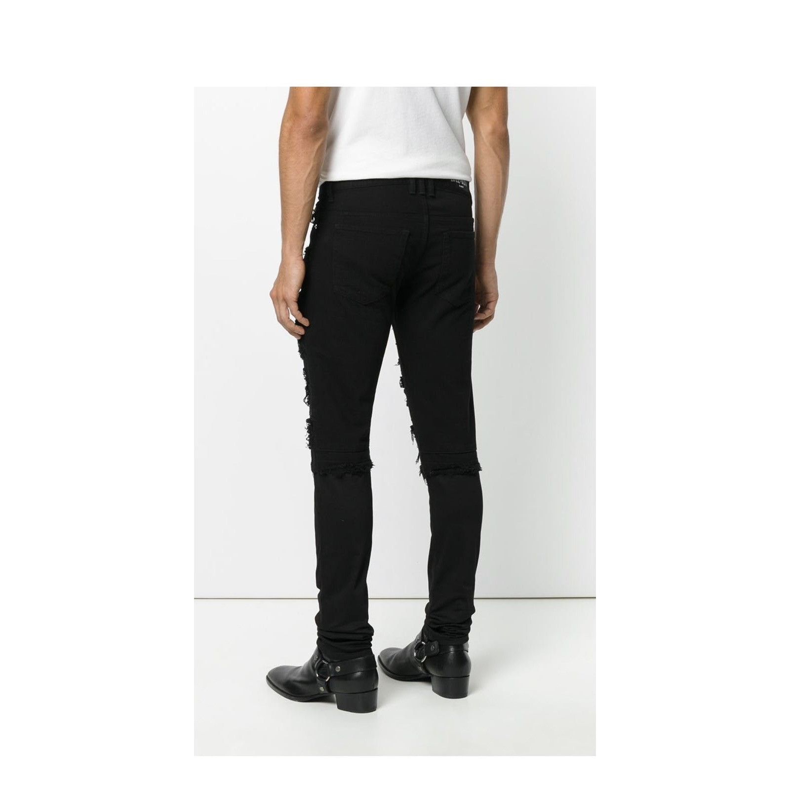 Balmain Balmain Distressed Biker Jeans Size US 32 / EU 48 - 4 Thumbnail