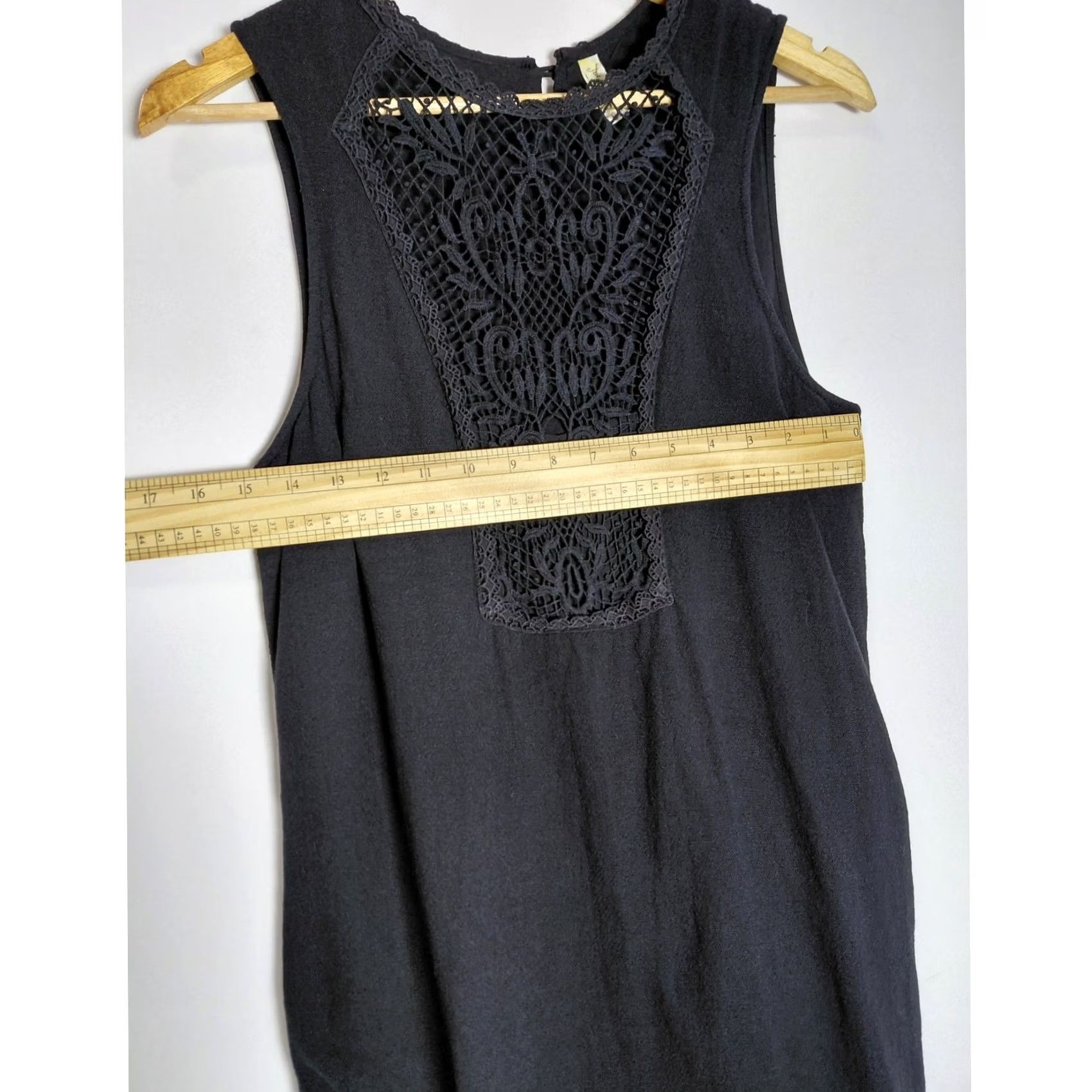 Free People Free People Black Sleeveless Dress Solid Woven Knee Length Women Size M Size M / US 6-8 / IT 42-44 - 5 Thumbnail