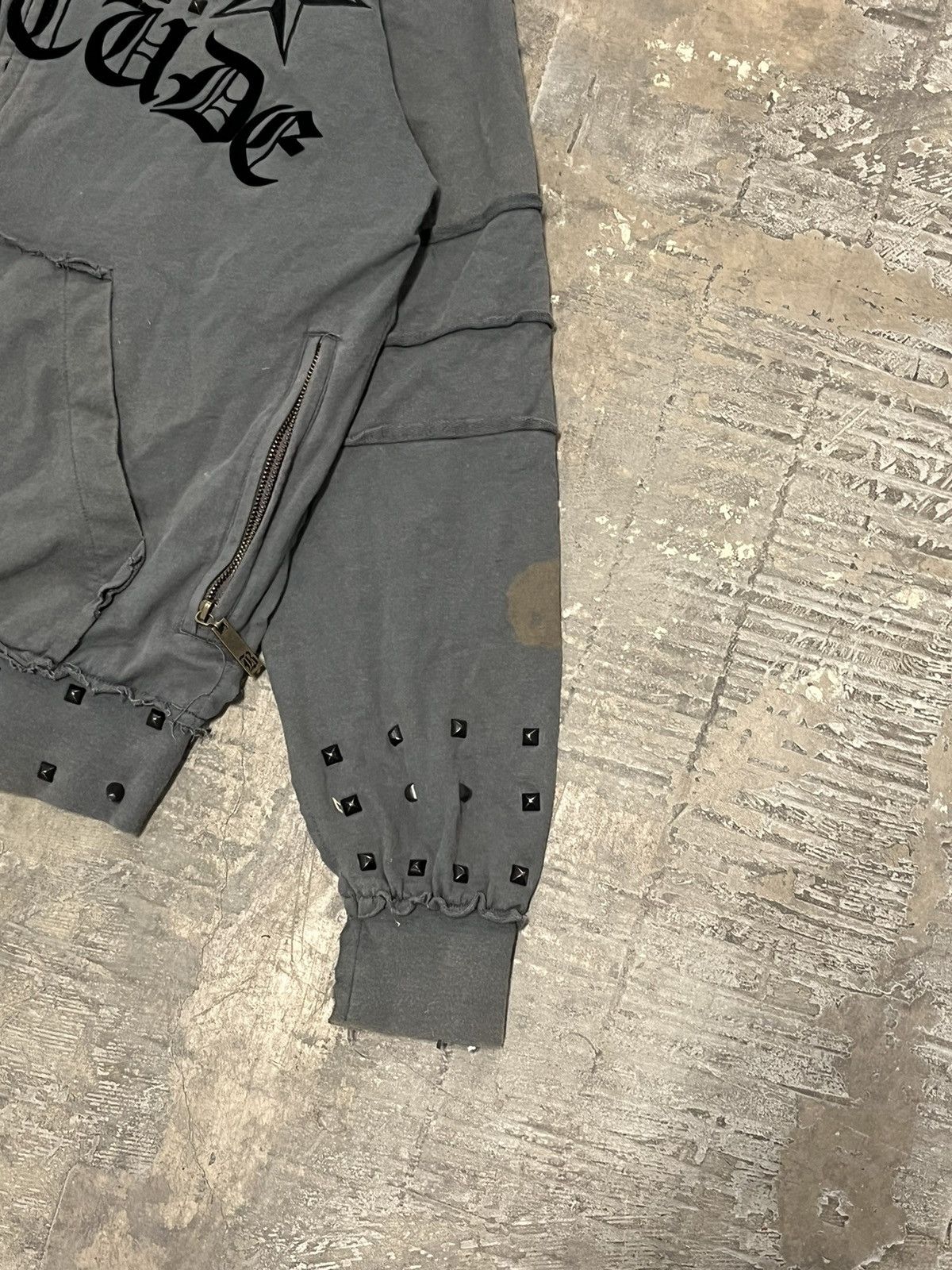 Black Label × Vintage Crazy rare y2k affliction style black label grunge zip up Size US L / EU 52-54 / 3 - 4 Thumbnail