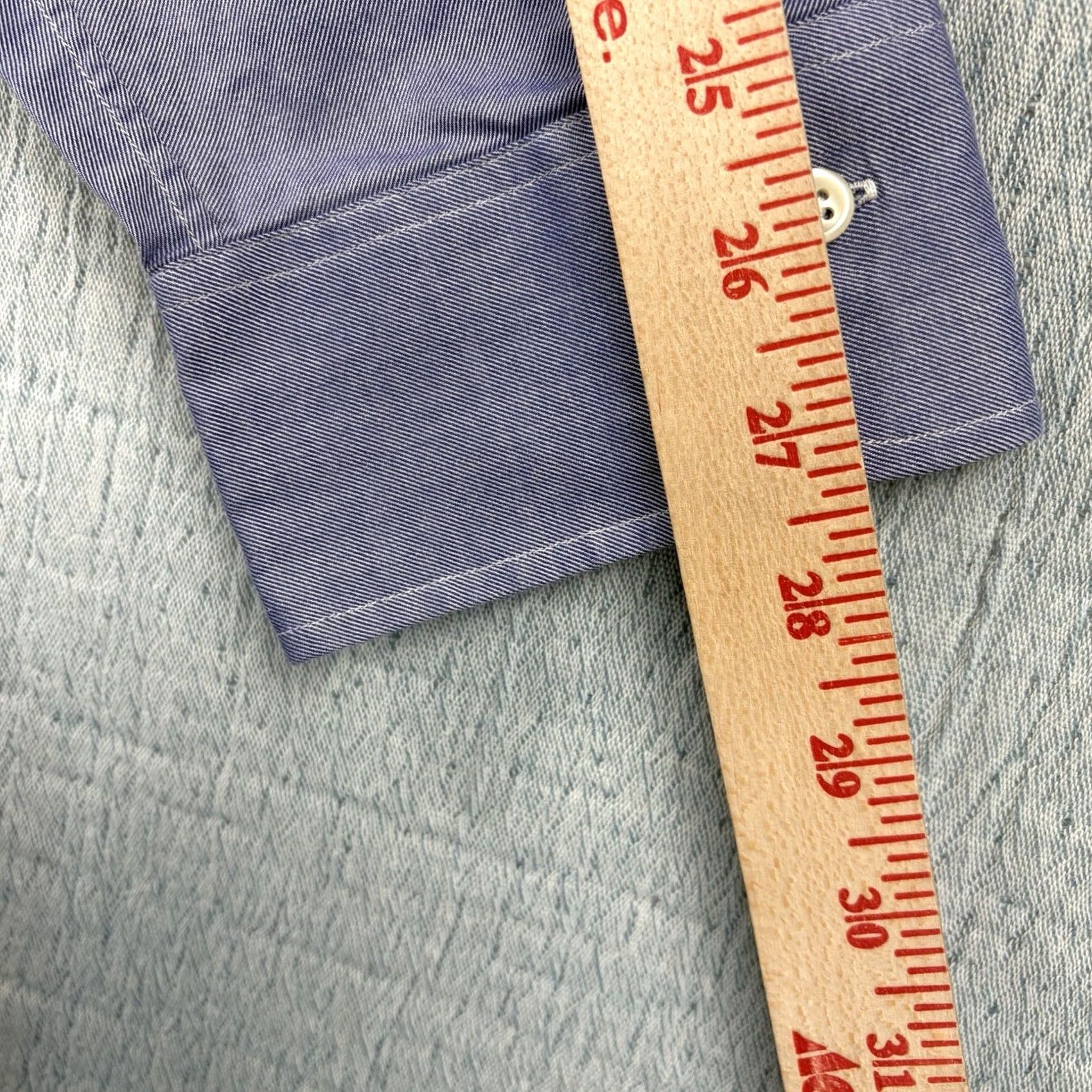 Polo Ralph Lauren Polo Ralph Lauren Dress Shirt Mens 2XL Blue Shirt Reg ent Classic Fit 100% Cotton Button-Down Collar Long Sleeve Buckle? Size 48R - 5 Thumbnail
