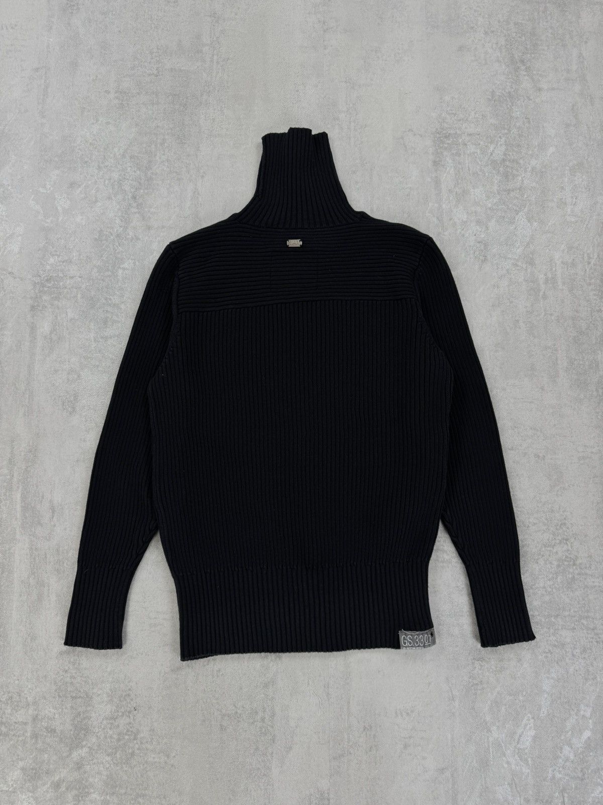 G-Star G-star Ribbed Sweater Vintage PARKER COLL PATCH TurtleNeck Size US L / EU 52-54 / 3 - 8 Thumbnail