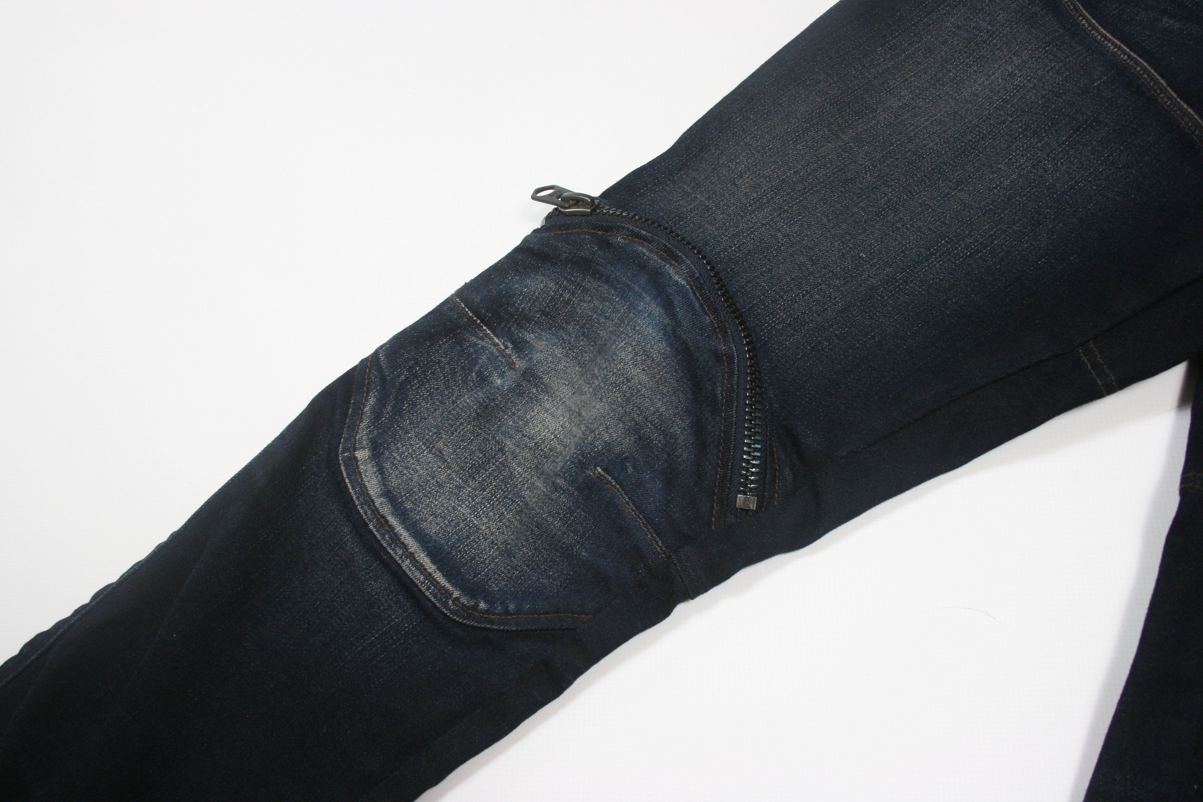 G-Star 3D Zip Knee Cropped Biker Skinny Jeans Size US 30 / EU 46 - 6 Thumbnail