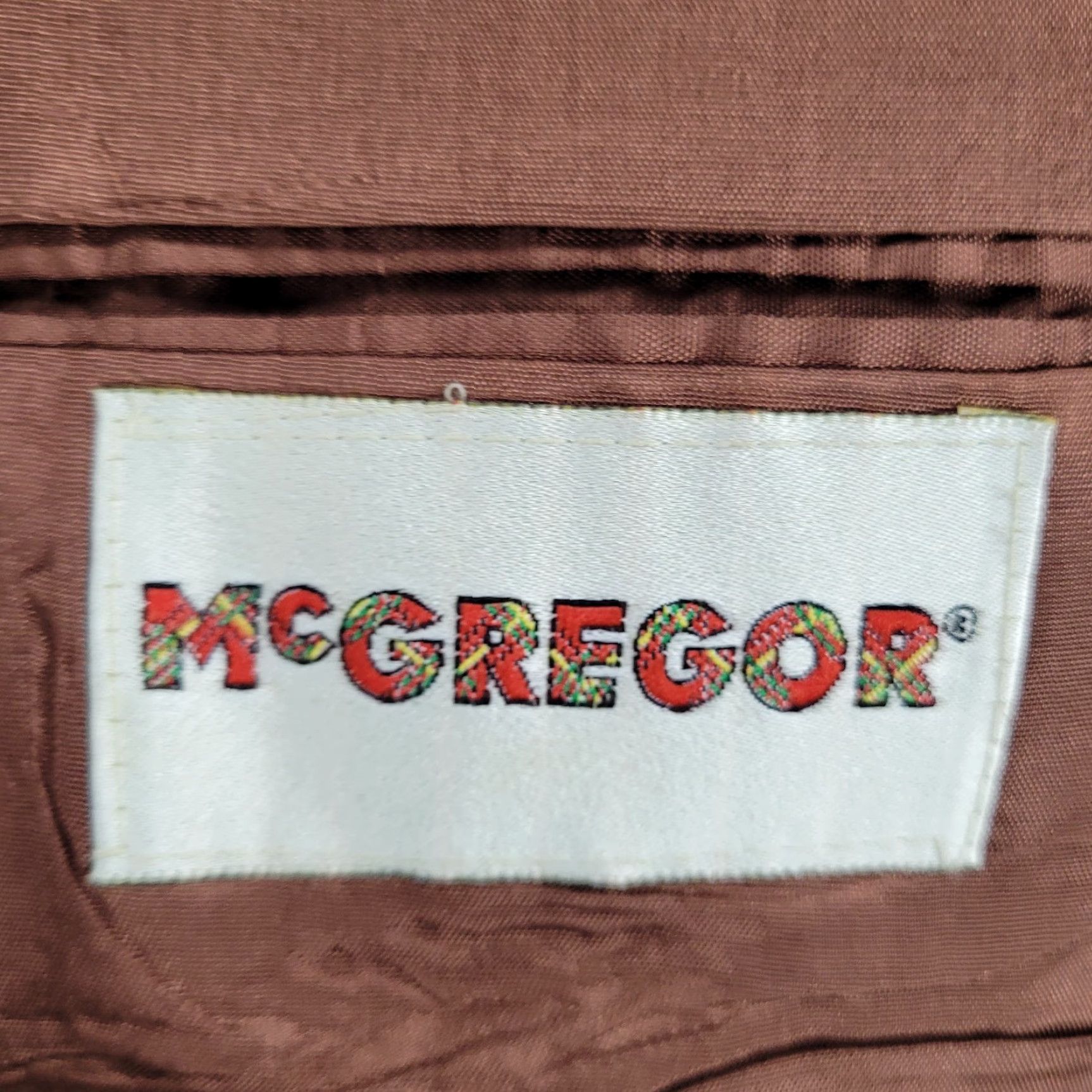 McGregor VINTAGE McGregor Brown Sport Coat Jacket Notch Single-Vented 2 Button 50R Mens White? Size US M / EU 48-50 / 2 - 3 Thumbnail