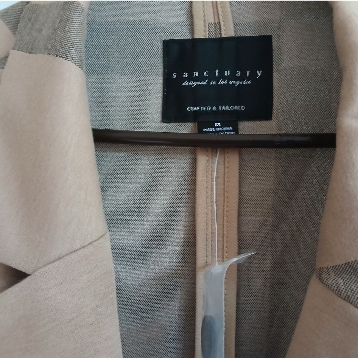 Sanctuary Sanctuary Catalina Camel Plaid Coat - Size 1X - NWOT Size XL / US 12-14 / IT 48-50 - 3 Thumbnail