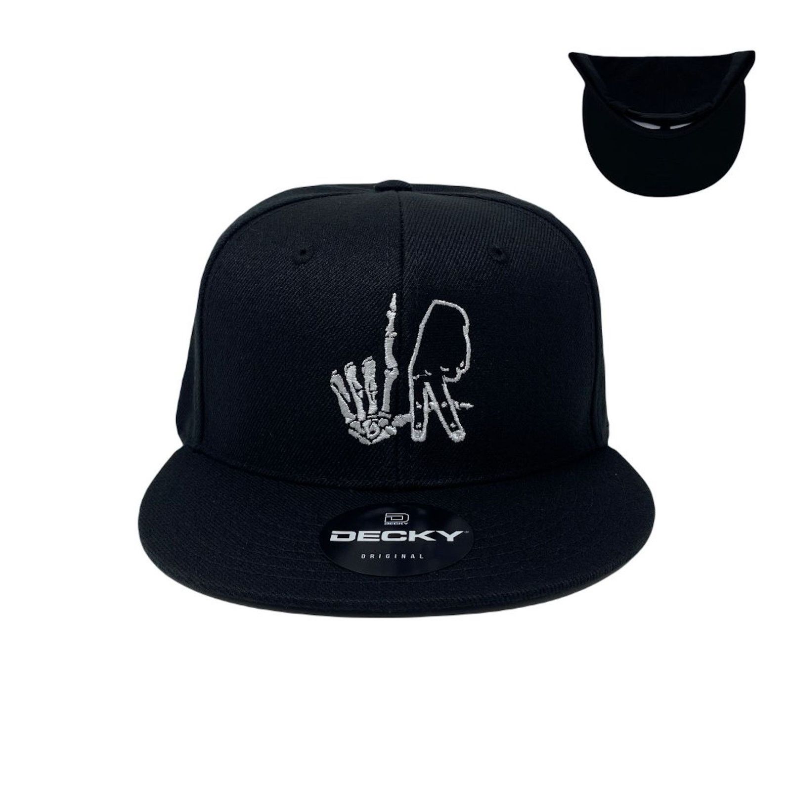 Other Los Angeles Bone Black Hand Snapback Hat All Black Size ONE SIZE - 1 Thumbnail