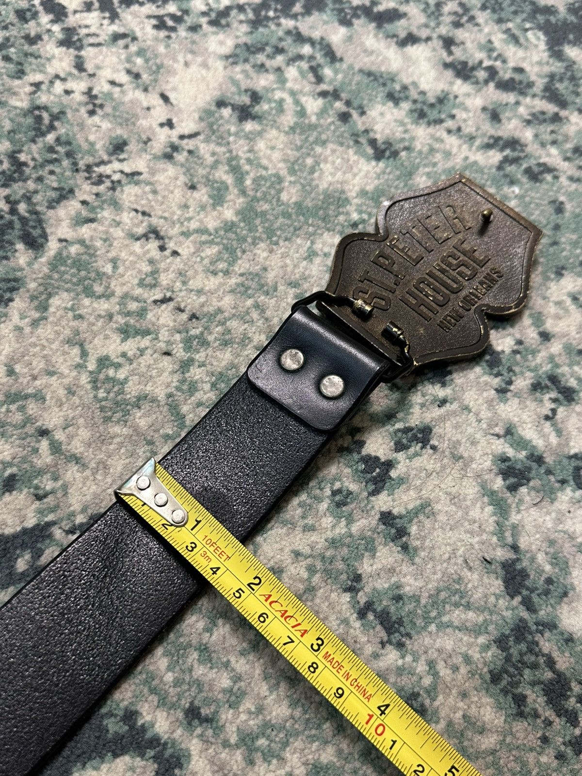 Hysteric Glamour 1990 - Hysteric Glamour 37 Buckle Solid Leather Belt Size ONE SIZE - 17 Thumbnail